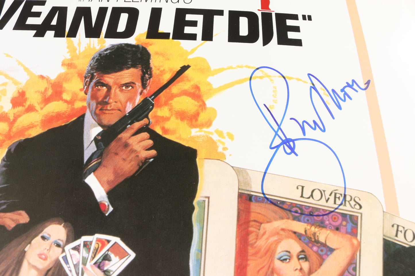 
                  
                    Roger Moore as James Bond in James Bond 007: Live & Let Die Signed 25x39 Poster
                  
                