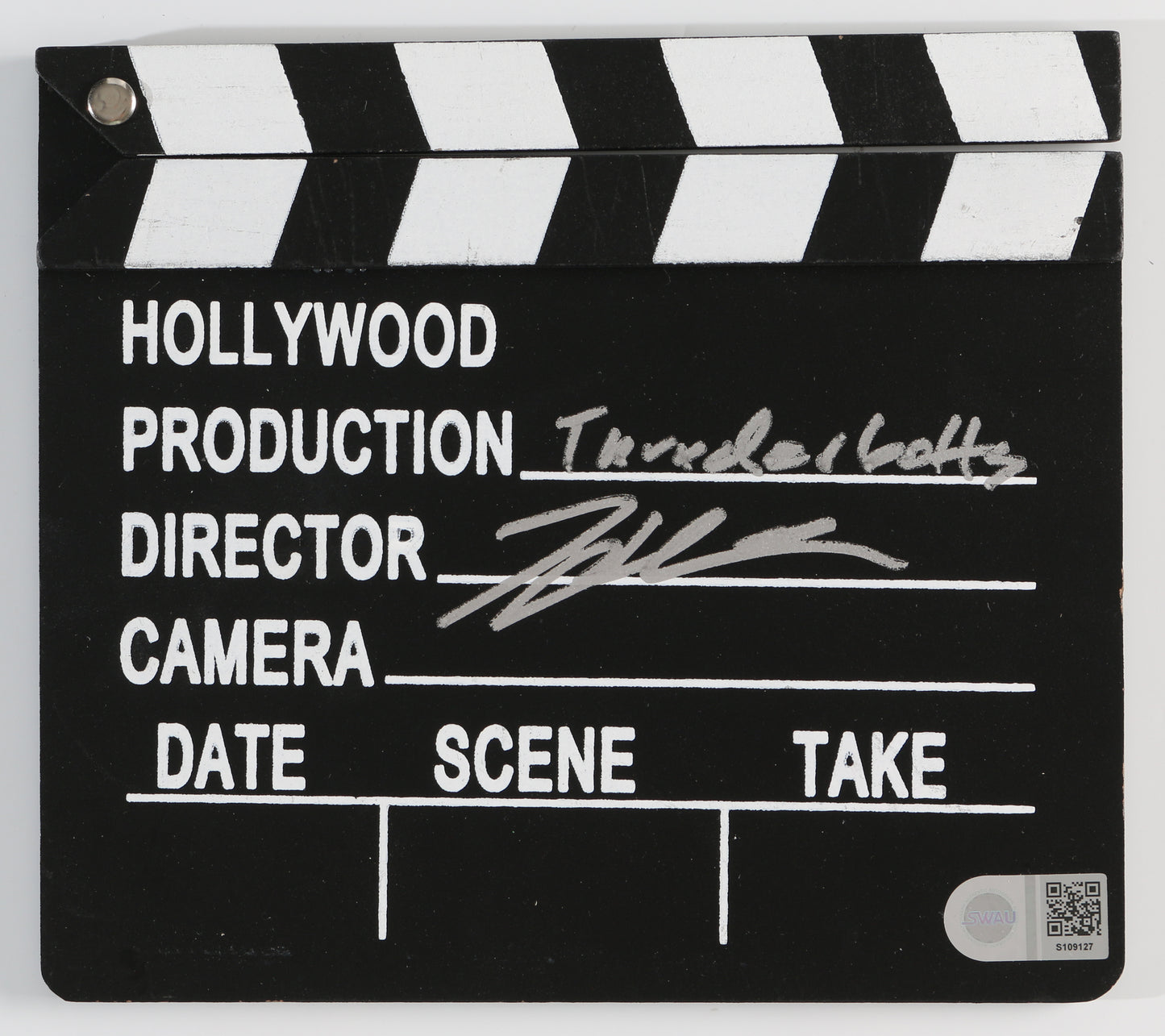 
                  
                    Jake Schreier Director of Thunderbolts* / The New Avengers (SWAU) Signed Prop Replica Mini Clapperboard with Written Movie Title
                  
                