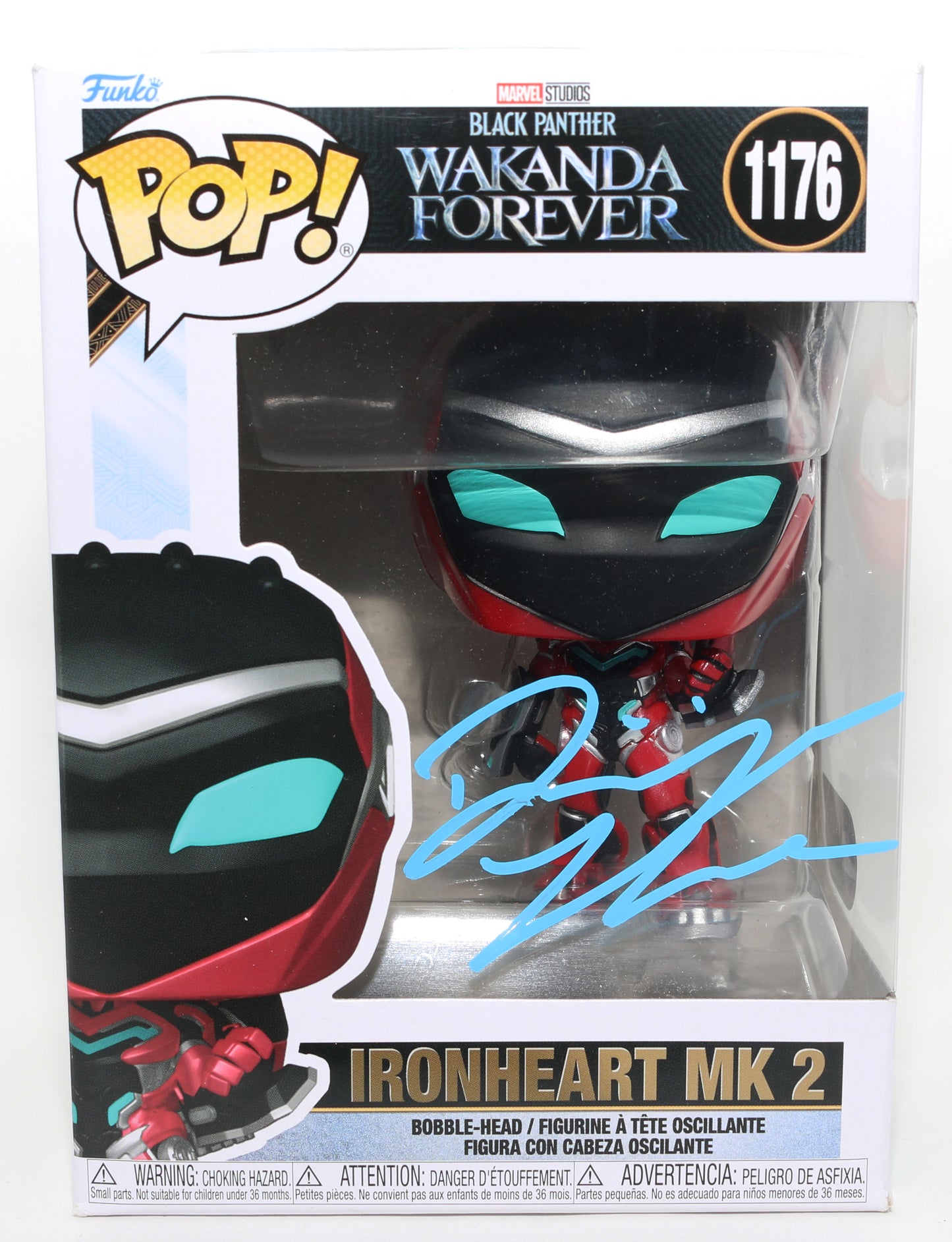 
                  
                    Dominique Thorne as Ironheart Mark 2 in Black Panther: Wakanda Forever (SWAU) Signed Funko POP! #1176
                  
                