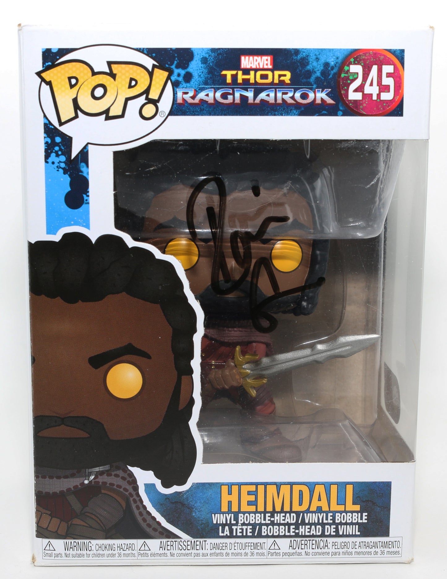 
                  
                    Idris Elba as Heimdall in Thor: Ragnarok (SWAU) Signed Funko POP! #245
                  
                