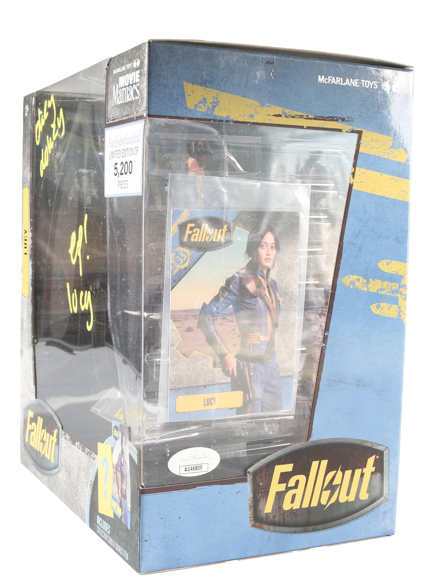 
                  
                    Ella Purnell as Lucy MacLean in Fallout (JSA) Signed McFarlane Toys Collectible Statue with Character Name & Quote
                  
                