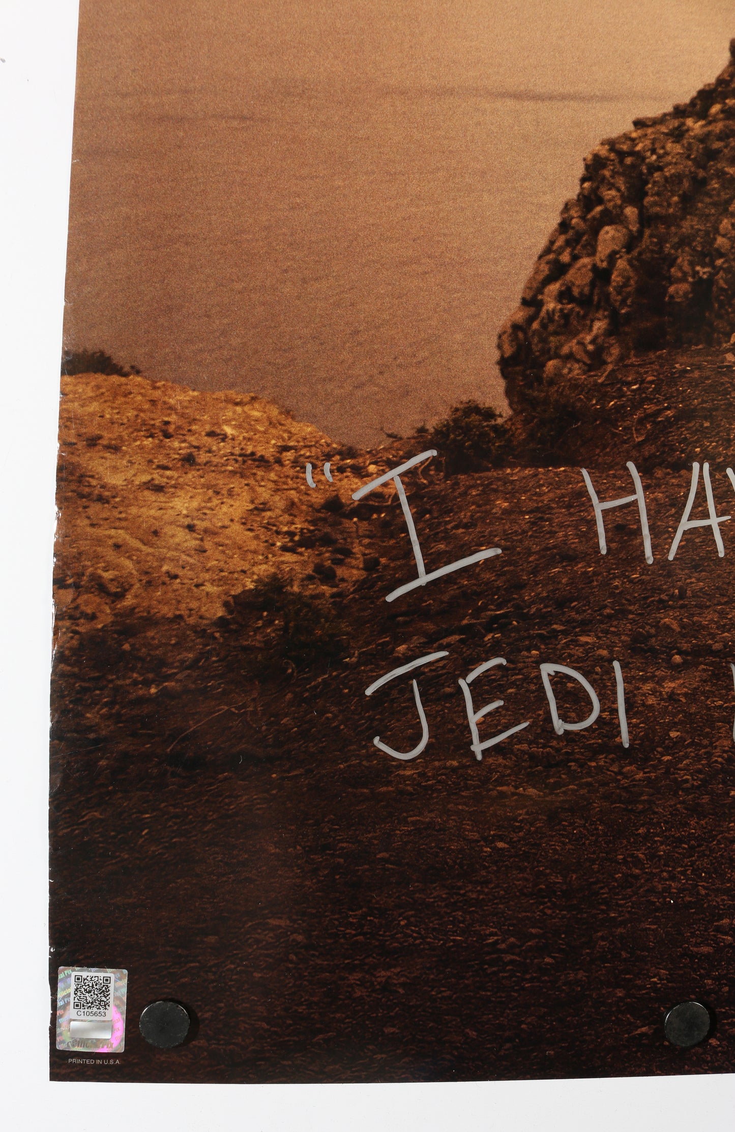
                  
                    Manny Jacinto as The Stranger Qimir in Star Wars: The Acolyte Signed 27x40 Poster with Character Name & Quote
                  
                