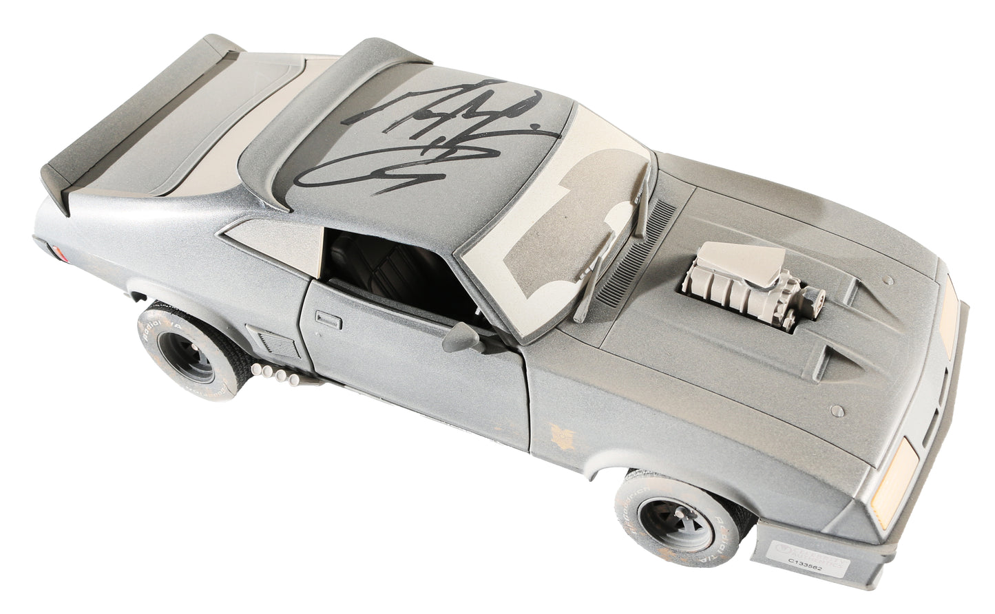 
                  
                    Mel Gibson & Tom Hardy as Max in Mad Max (Celebrity Authentics) Signed Greenlight 1:18 Scale Model 1973 Ford Falcon XB
                  
                