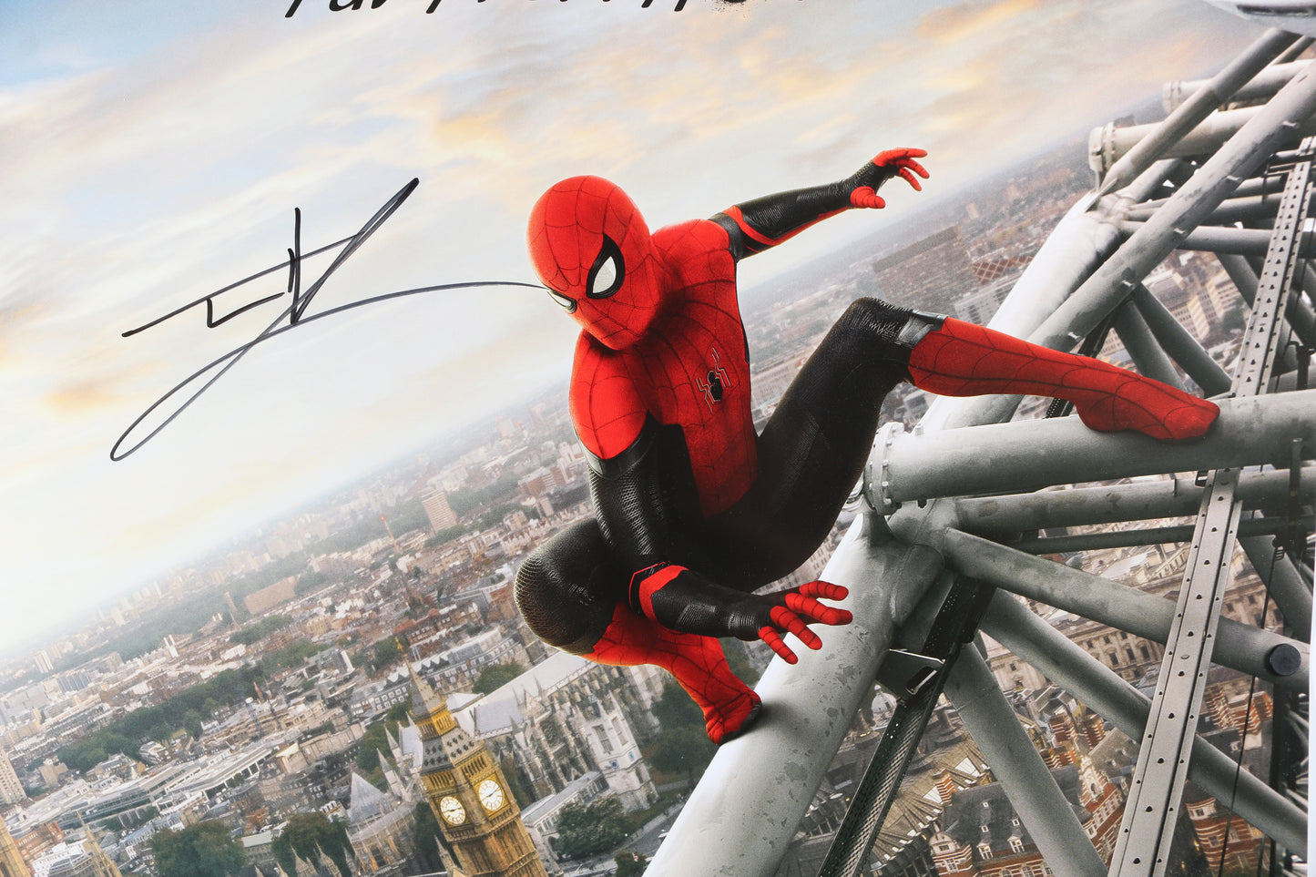 
                  
                    Tom Holland as Spider-Man in Spider-Man: Far From Home Signed 27x40 Poster
                  
                