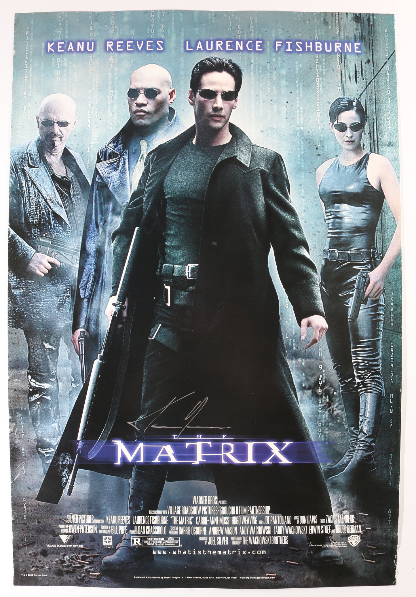 
                  
                    Keanu Reeves as Neo in The Matrix Signed 23.5x35 Poster
                  
                