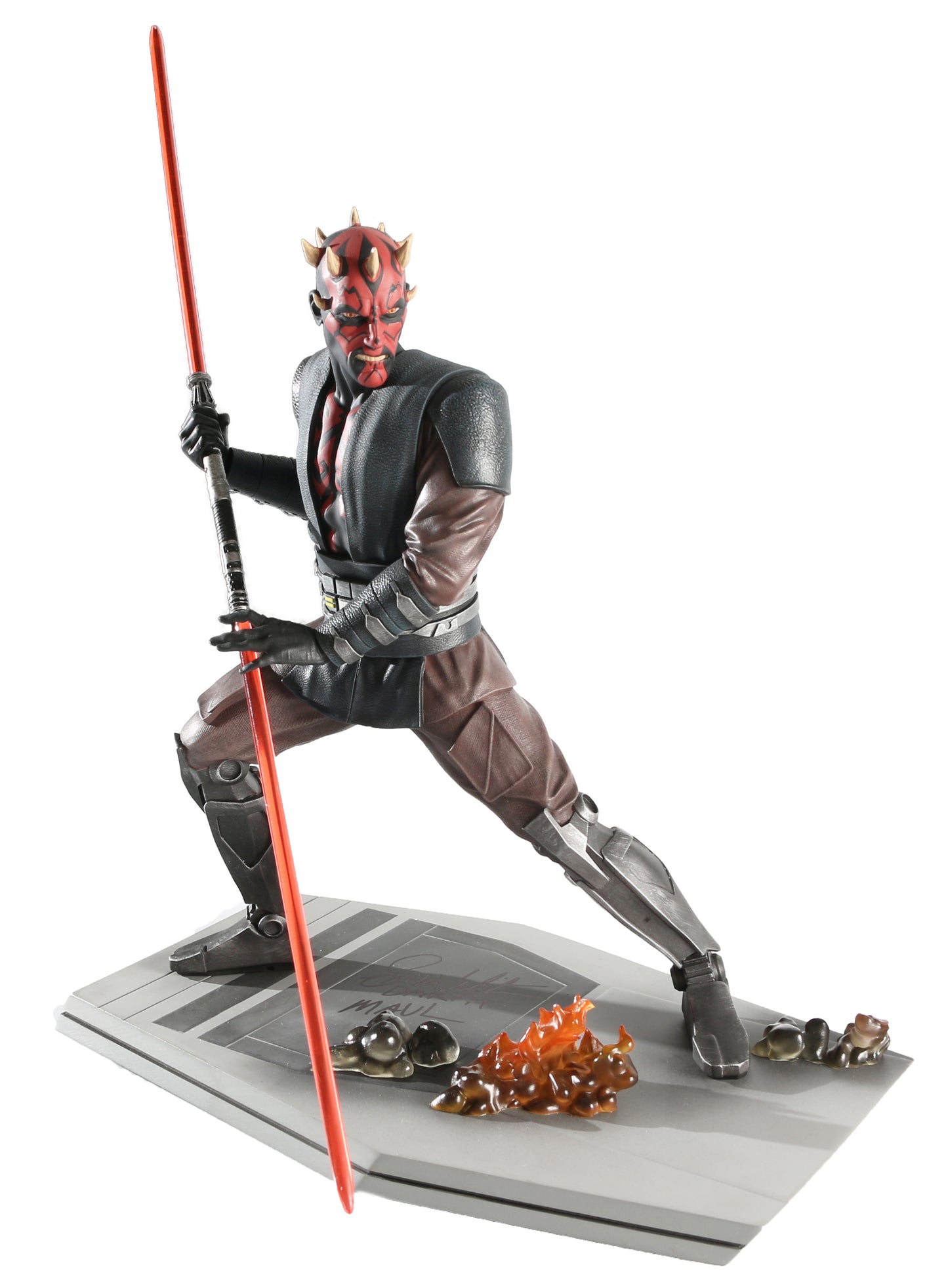 
                  
                    Ray Park as Darth Maul in Star Wars Episode I: The Phantom Menace Signed Gentle Giants 1:6 Scale Statue with Character Name
                  
                