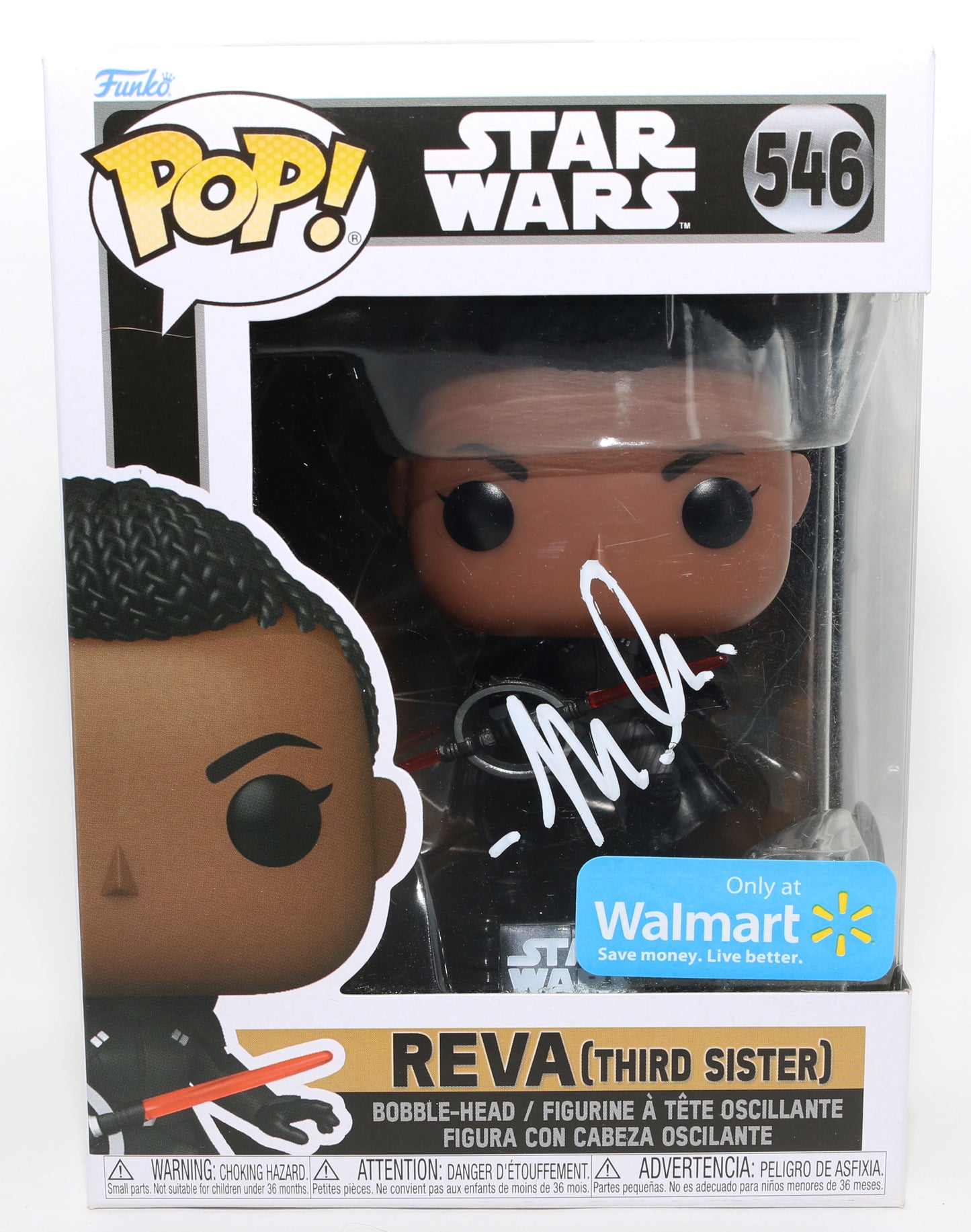 
                  
                    Moses Ingram as Reva in Star Wars: Obi-Wan Kenobi (PSA) Signed Funko POP! #546
                  
                