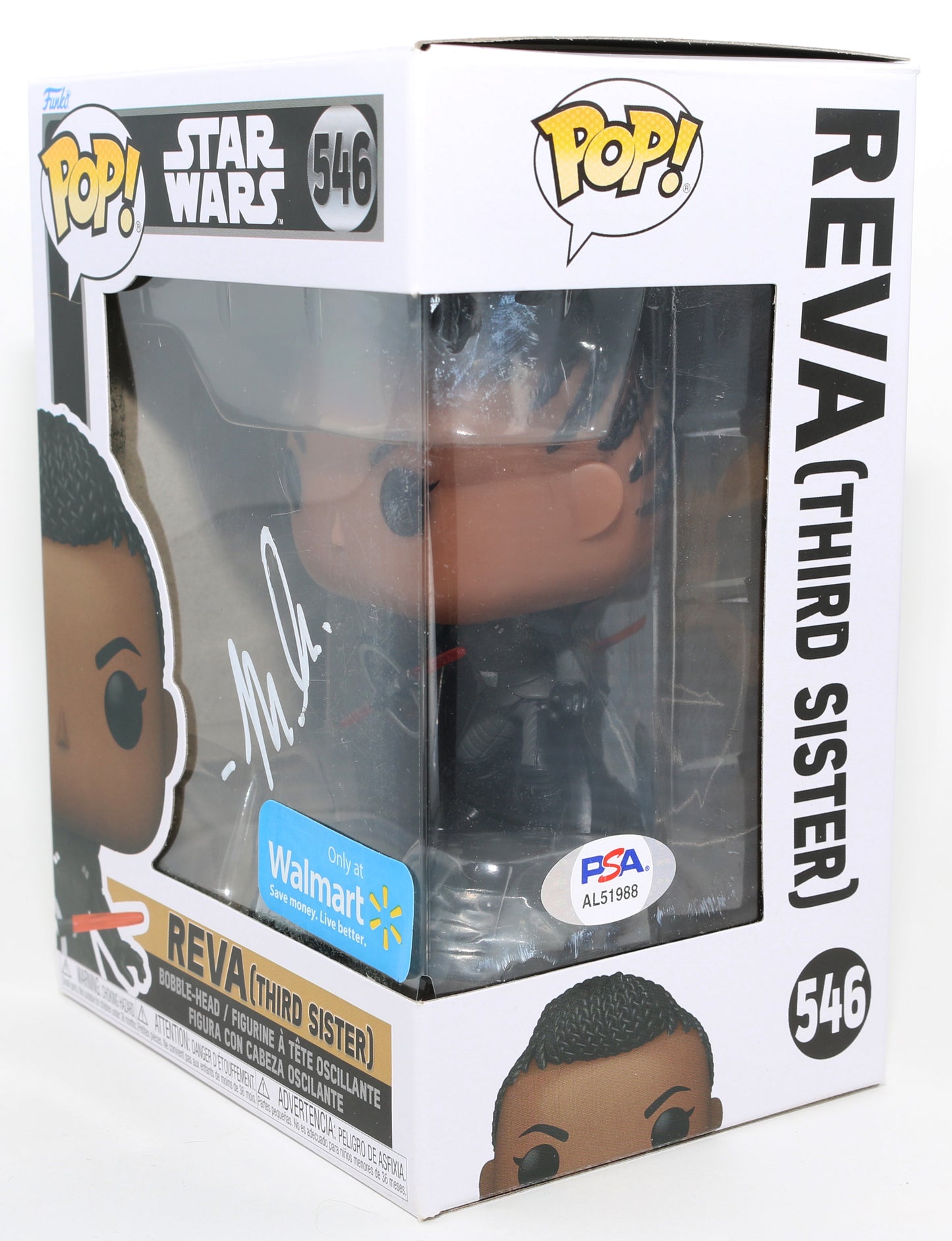 
                  
                    Moses Ingram as Reva in Star Wars: Obi-Wan Kenobi (PSA) Signed Funko POP! #546
                  
                