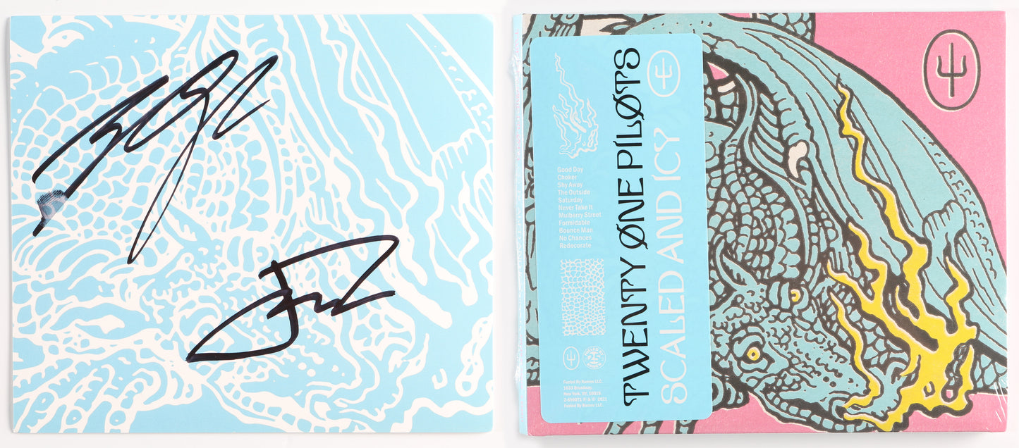 
                  
                    Twenty One Pilots: Scaled & Icy CD Album Signed by Tyler Joseph & Josh Dun
                  
                