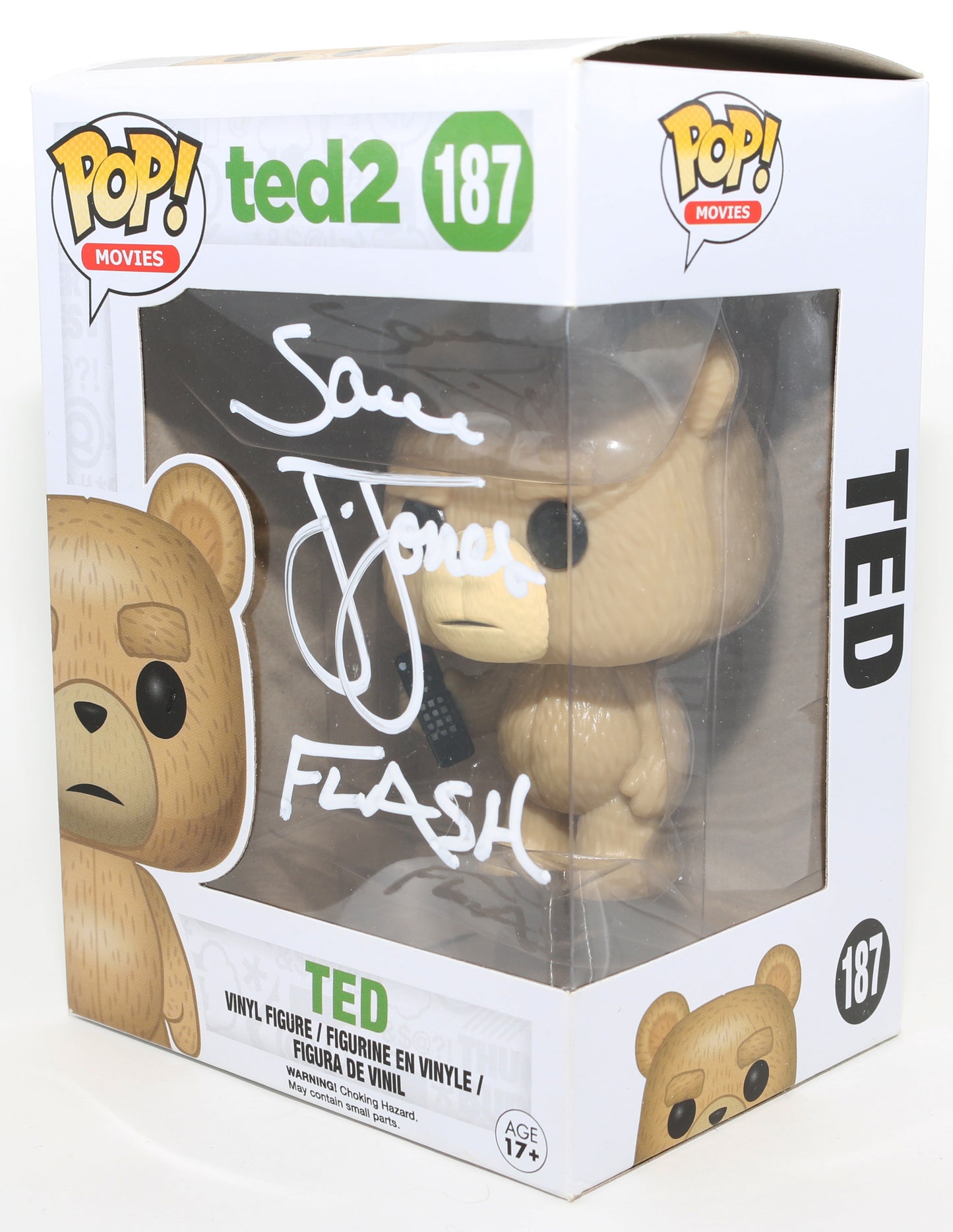 
                  
                    Sam J. Jones as Flash Gordon in Ted 2 Signed Funko POP! #187 with Character Name
                  
                