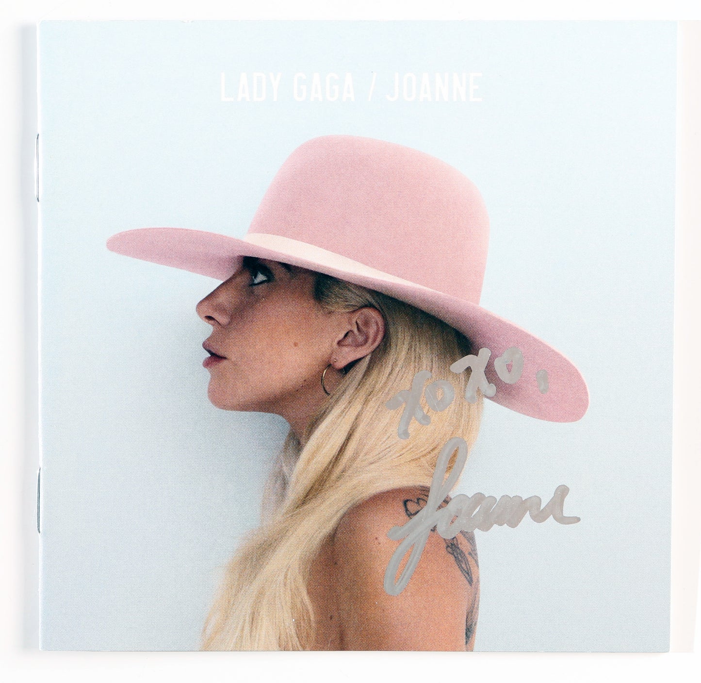 
                  
                    Lady Gaga: Joanne CD Album Cover (JSA) Signed by Lady Gaga
                  
                