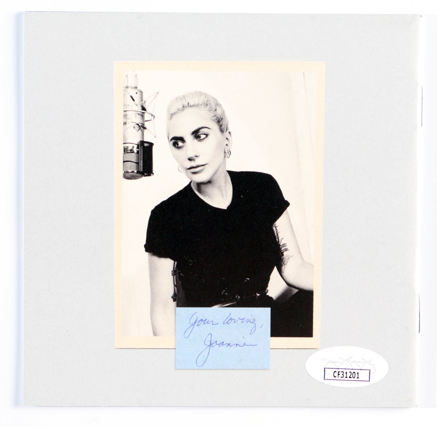 
                  
                    Lady Gaga: Joanne CD Album Cover (JSA) Signed by Lady Gaga
                  
                