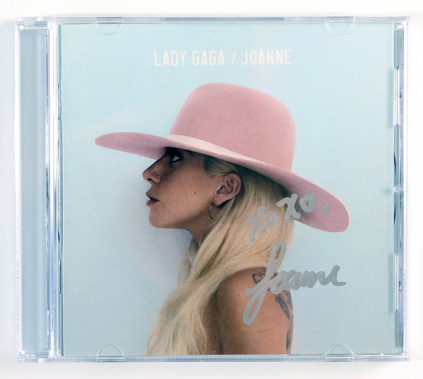 
                  
                    Lady Gaga: Joanne CD Album Cover (JSA) Signed by Lady Gaga
                  
                