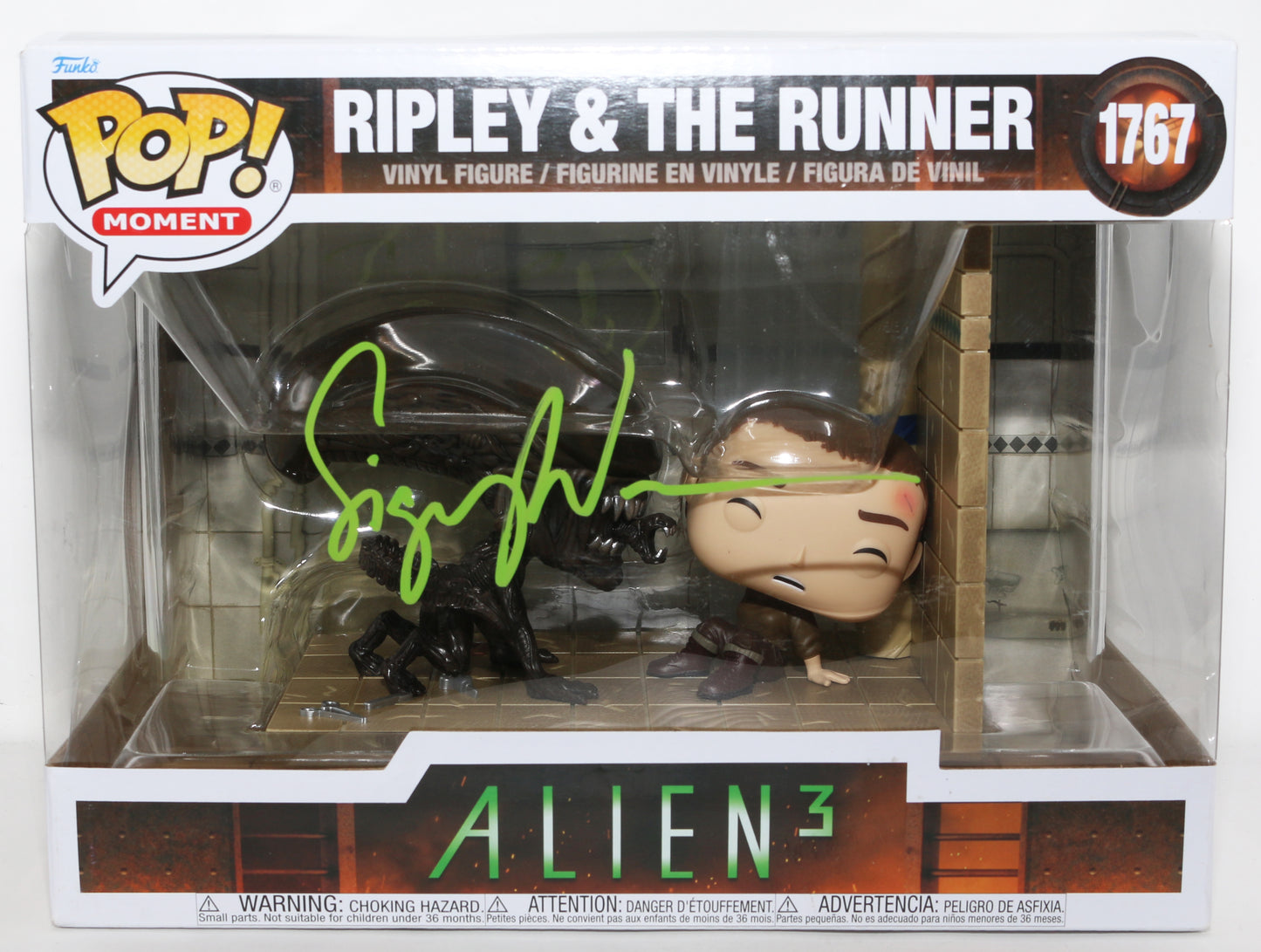 
                  
                    Sigourney Weaver as Ripley in Alien 3 Signed Funko POP! #1767
                  
                