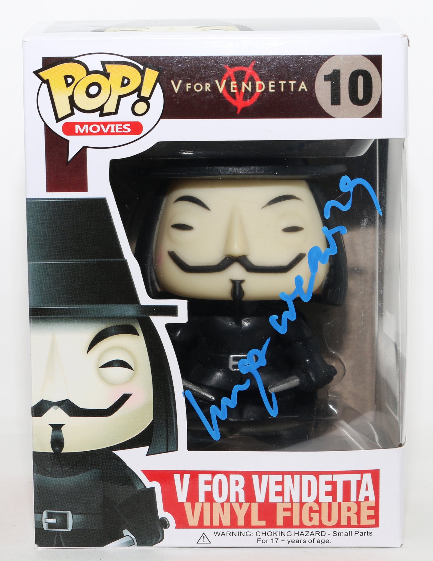 
                  
                    Hugo Weaving as V in V for Vendetta Signed Custom Replica Funko POP! #10
                  
                