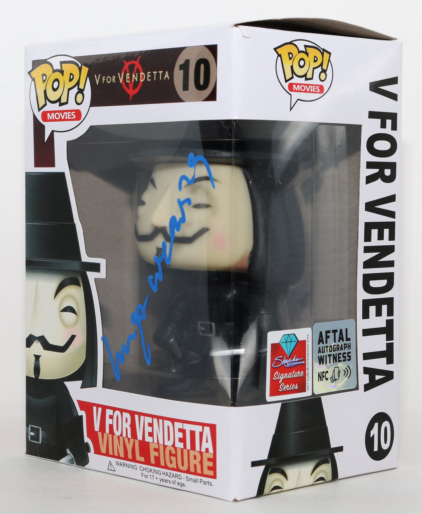
                  
                    Hugo Weaving as V in V for Vendetta Signed Custom Replica Funko POP! #10
                  
                