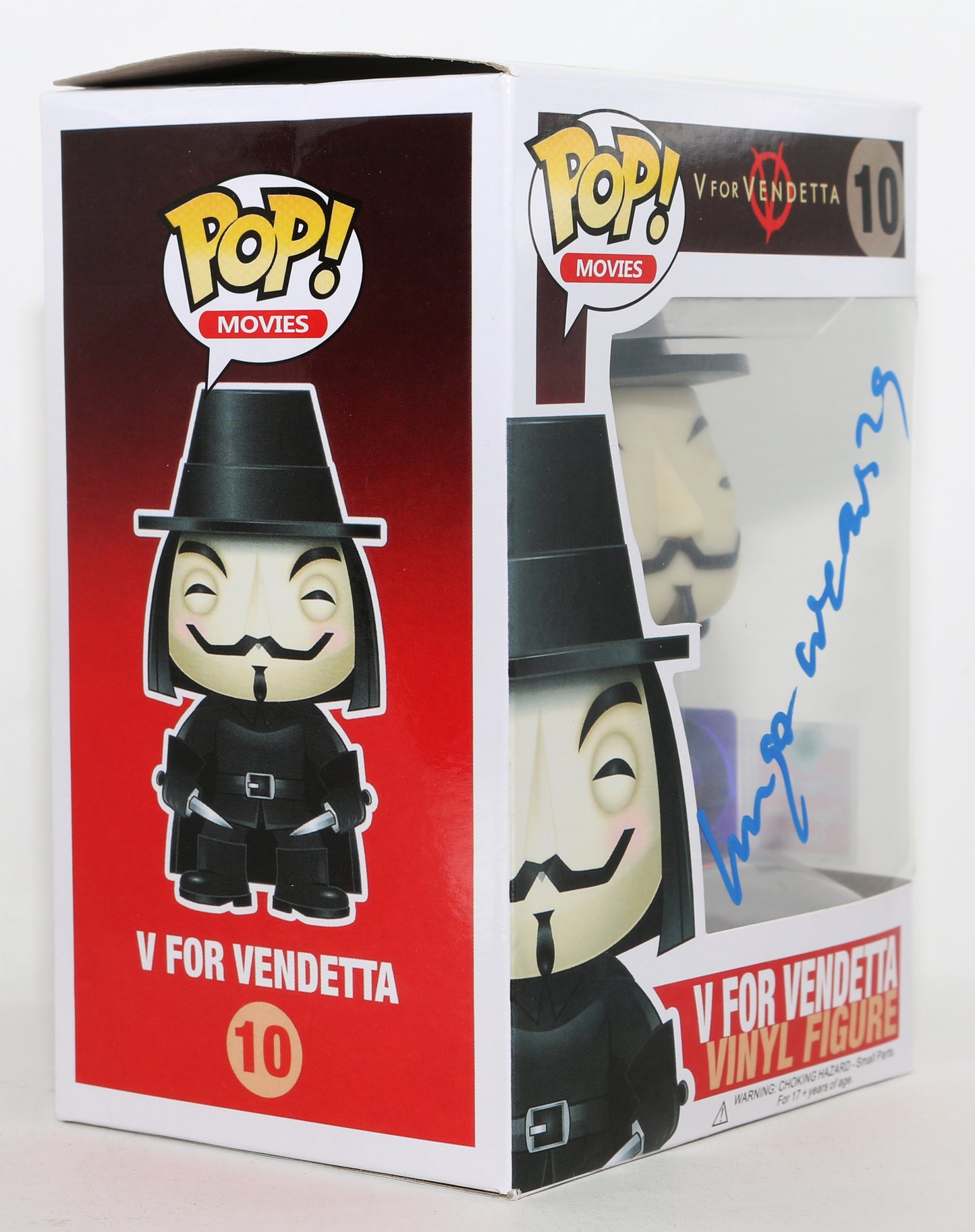 
                  
                    Hugo Weaving as V in V for Vendetta Signed Custom Replica Funko POP! #10
                  
                