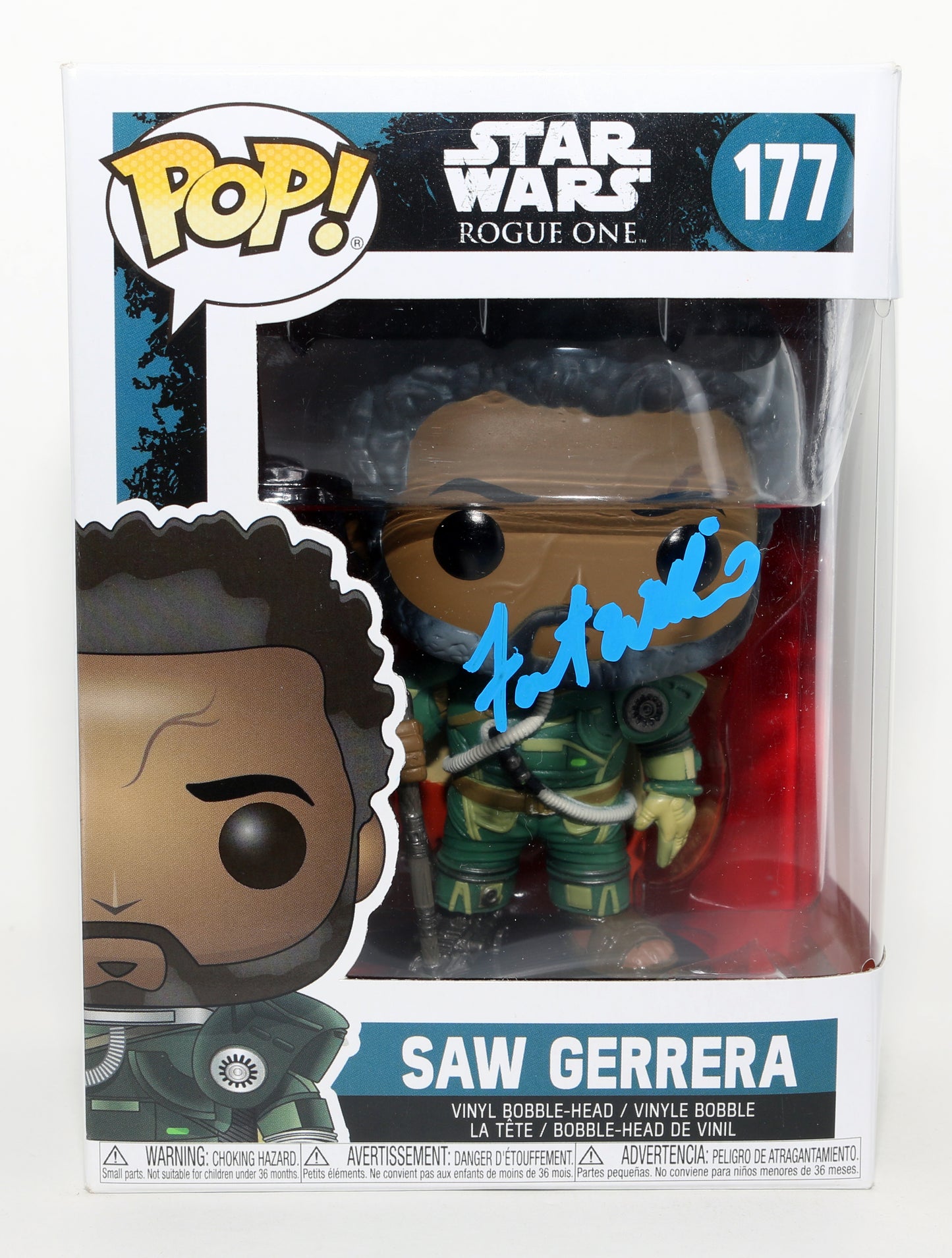 
                  
                    Forest Whitaker as Saw Gerrera in Rogue One: A Star Wars Story Signed Funko POP! #177
                  
                