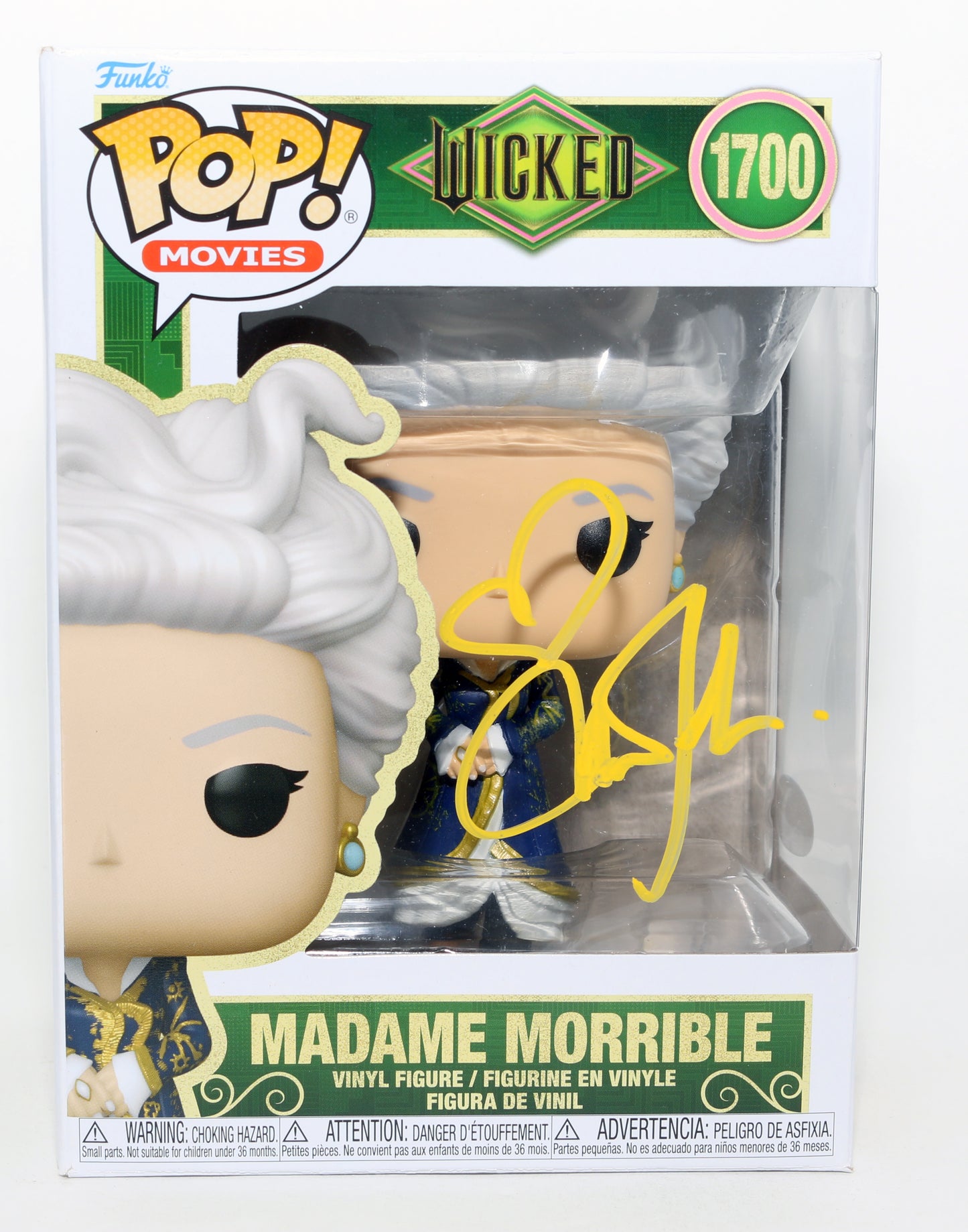 
                  
                    Michelle Yeoh as Madame Morrible in Wicked (JSA) Signed Funko POP! #1700
                  
                