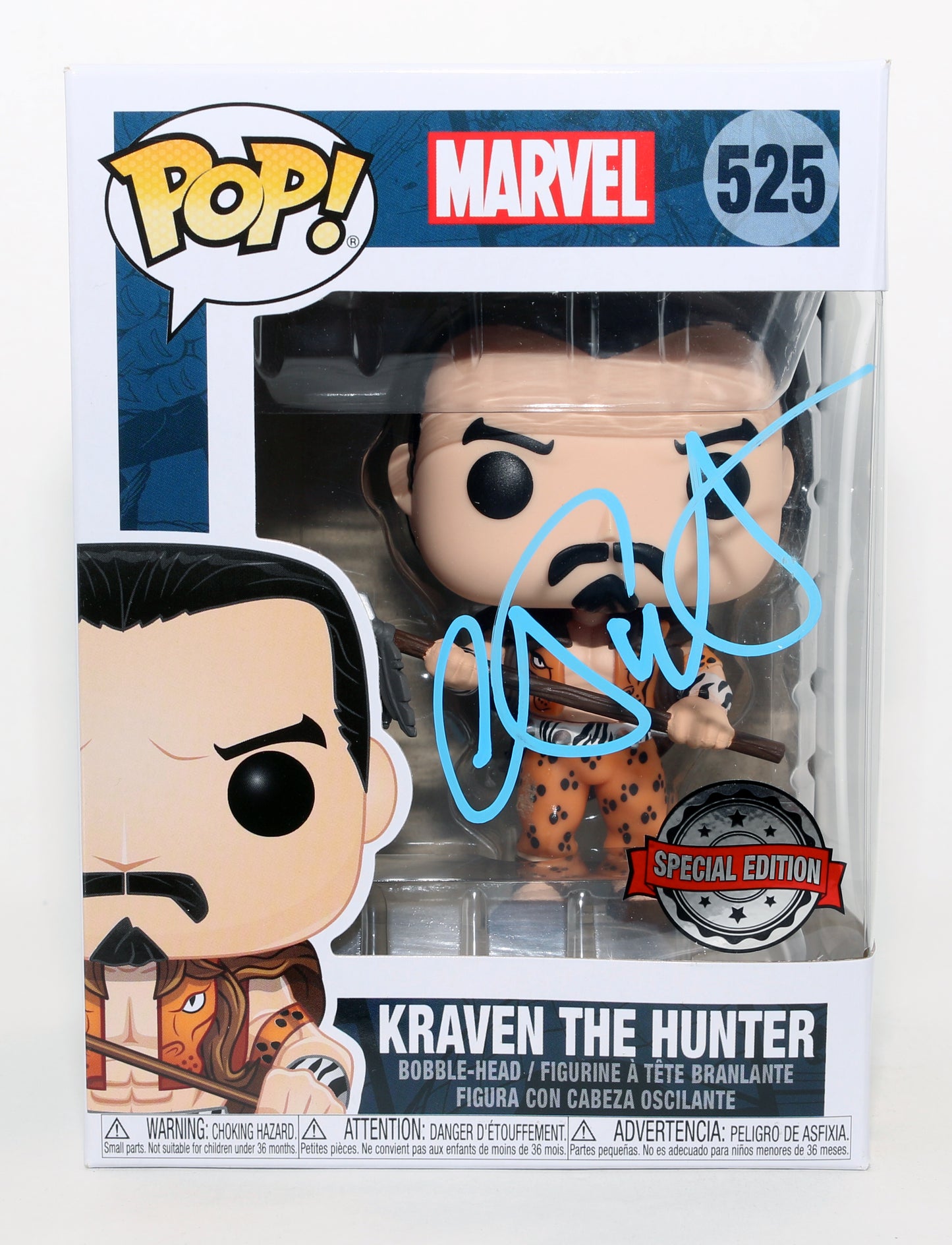 
                  
                    Aaron Taylor-Johnson as Sergei Kravinoff in Kraven the Hunter Special Edition Signed Funko POP! #525
                  
                
