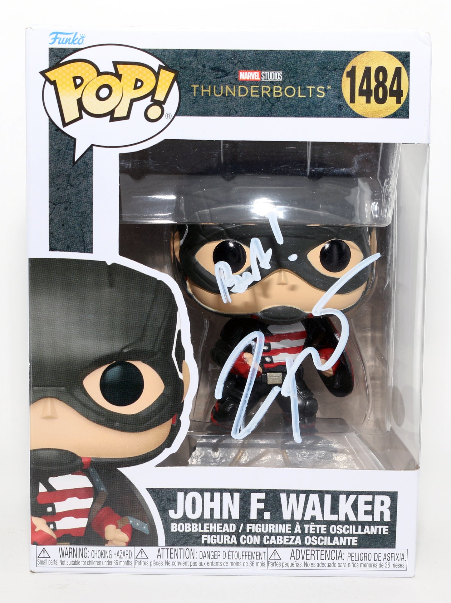 
                  
                    Wyatt Russell as John F. Walker in Thunderbolts* / The New Avengers (JSA) Signed Funko POP! #1484
                  
                