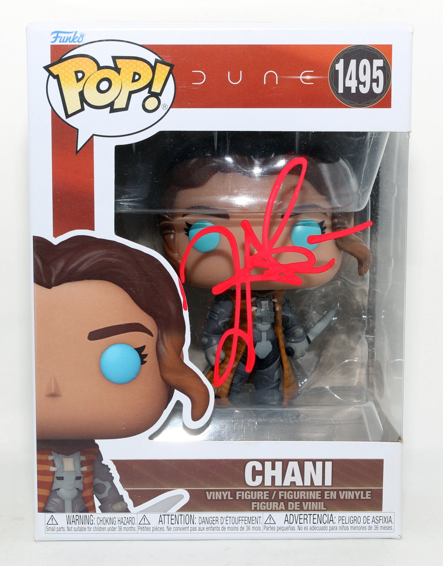 
                  
                    Zendaya as Chani in Dune Signed Funko POP! #1495
                  
                