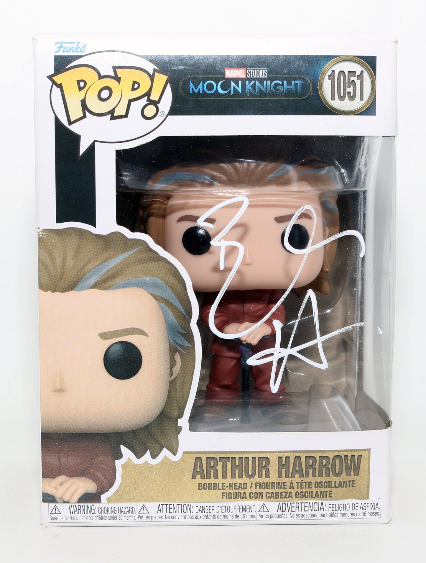 
                  
                    Ethan Hawke as Arthur Harrow in Moon Knight Signed Funko POP! #1051
                  
                