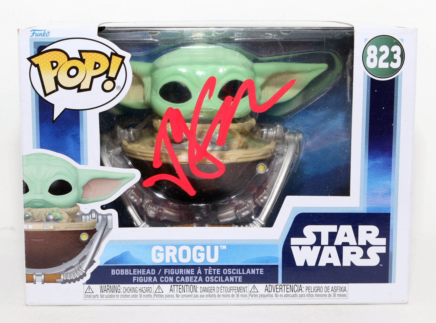 
                  
                    Jon Favreau Creator of Star Wars: The Mandalorian Grogu Signed Funko POP! #823
                  
                