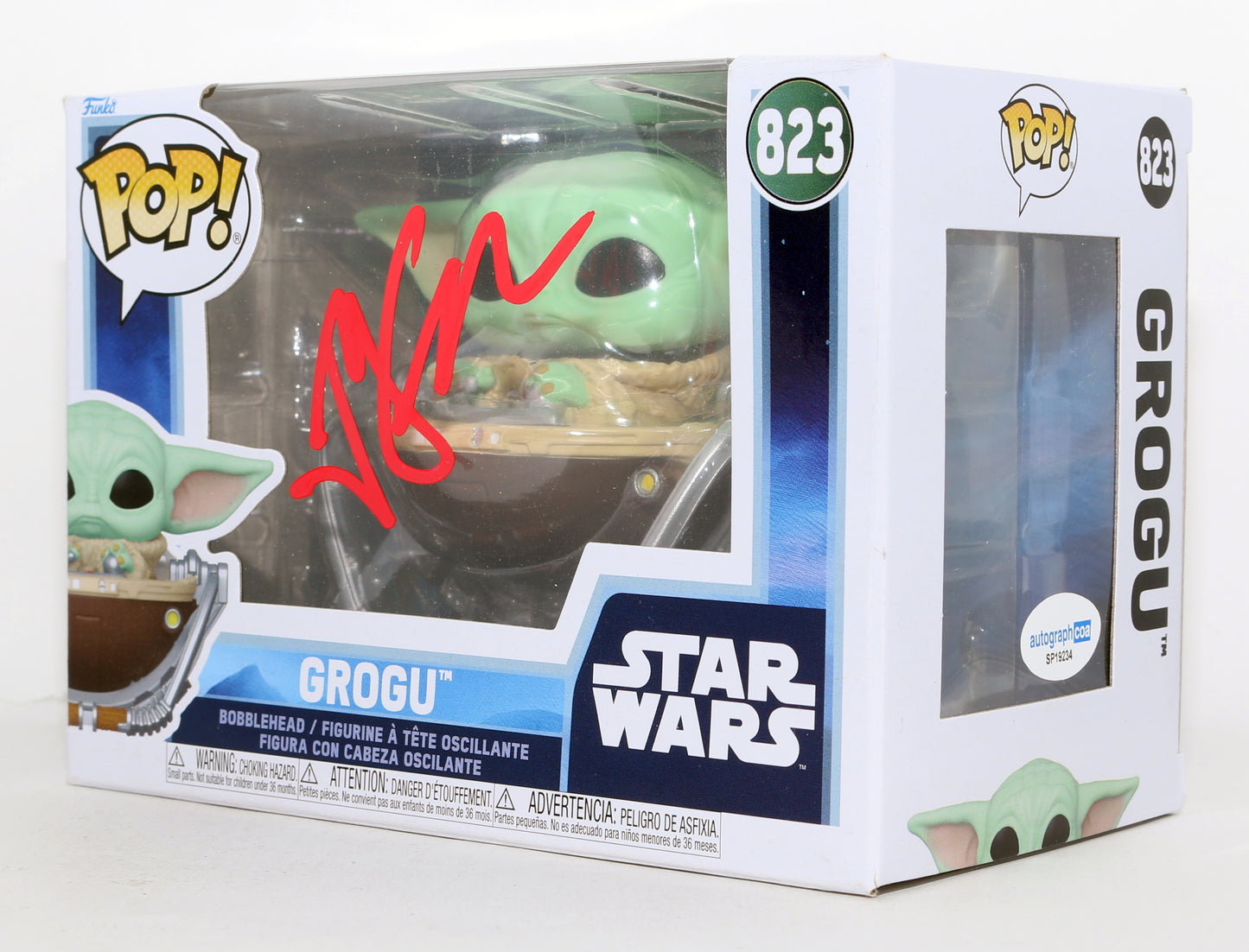 
                  
                    Jon Favreau Creator of Star Wars: The Mandalorian Grogu Signed Funko POP! #823
                  
                
