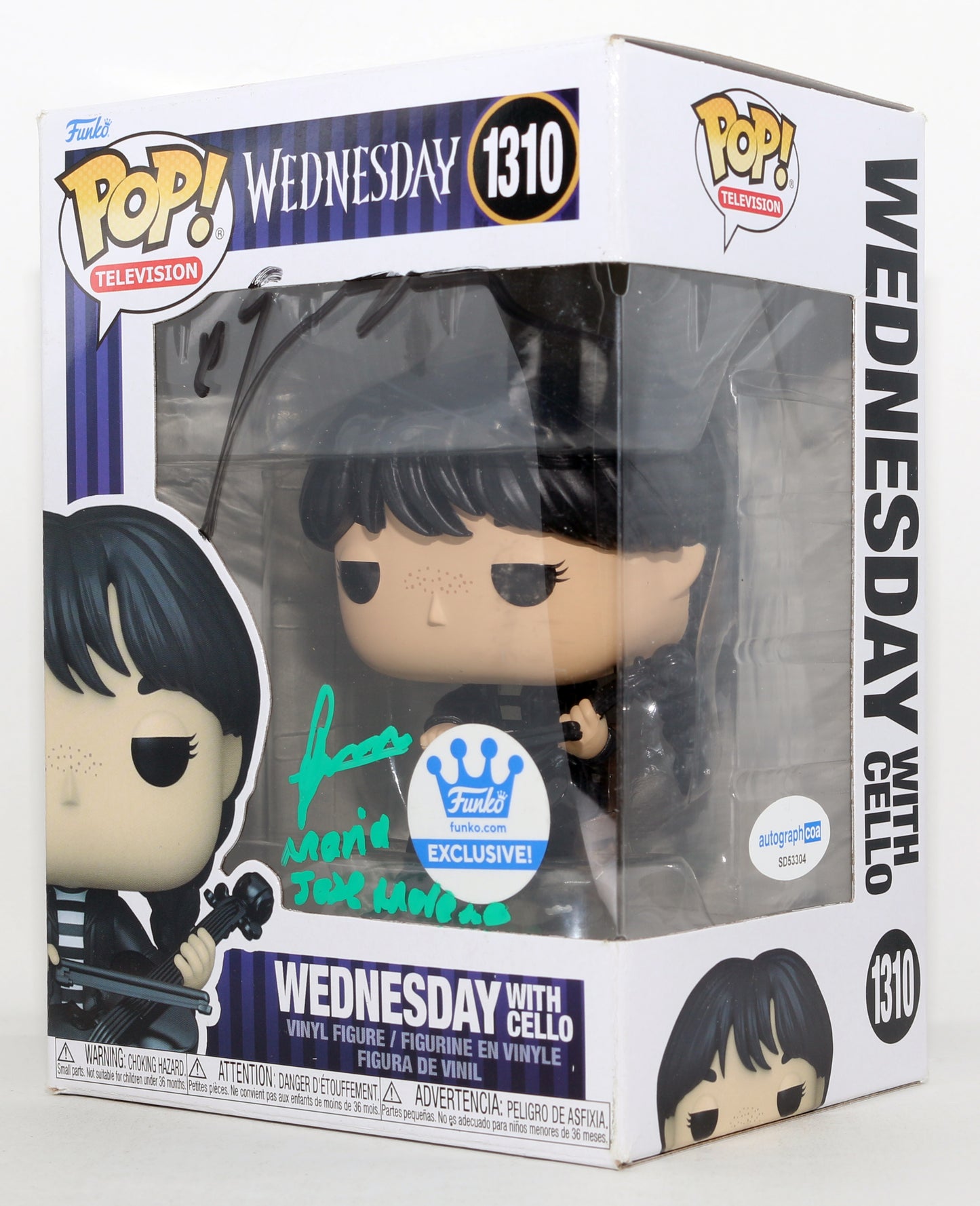 
                  
                    Jenna Ortega & María José Moreno as Wednesday Addams in Wednesday Funko Store Exclusive Signed Funko POP! #1310
                  
                