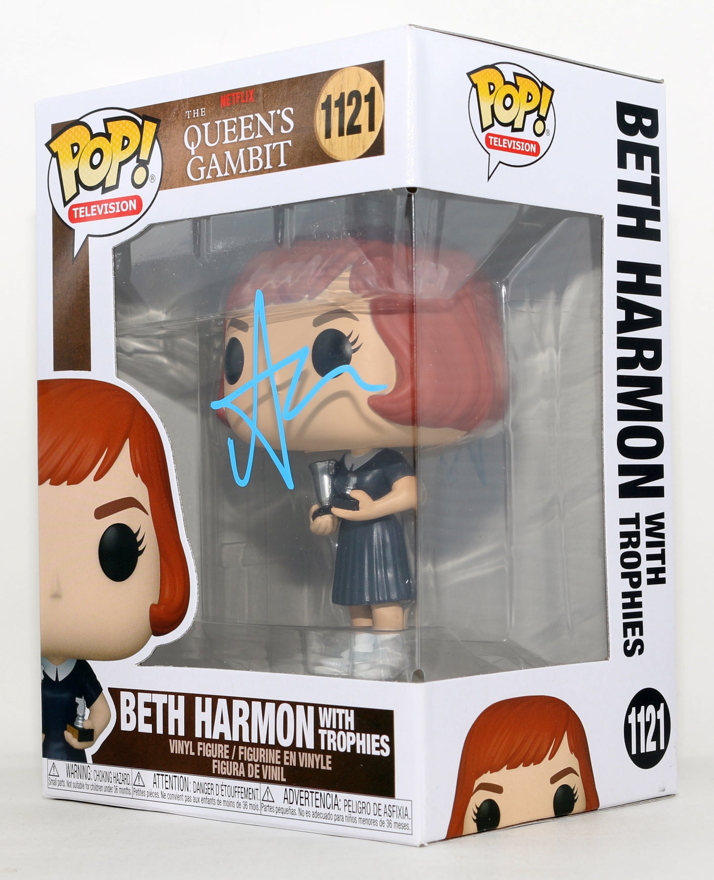 
                  
                    Anya Taylor-Joy as Beth Harmon with Rook in The Queen's Gambit Signed Funko POP! #1121
                  
                