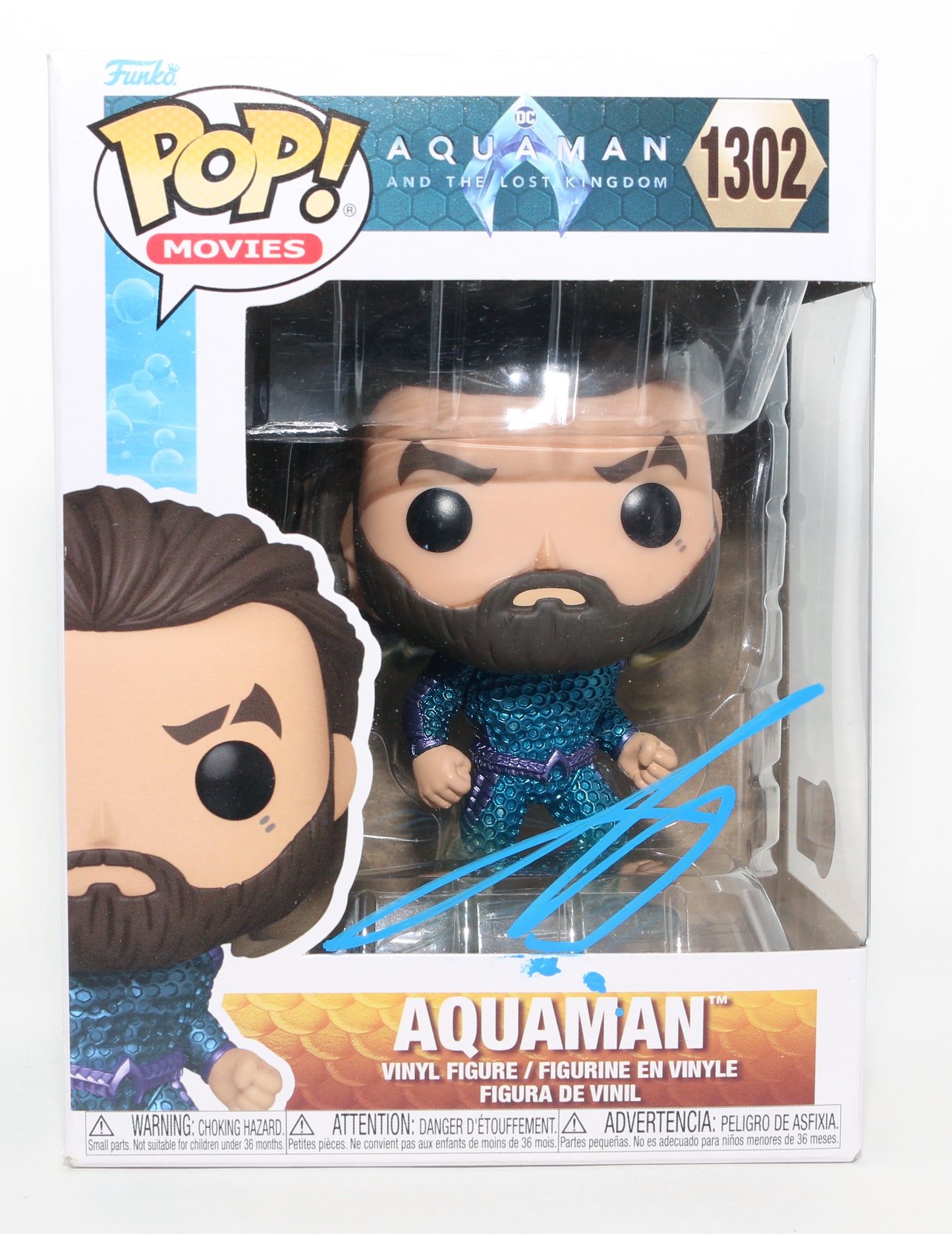 
                  
                    Jason Momoa as Aquaman in Aquaman & the Lost Kingdom (Beckett) Signed Funko POP! #1302
                  
                