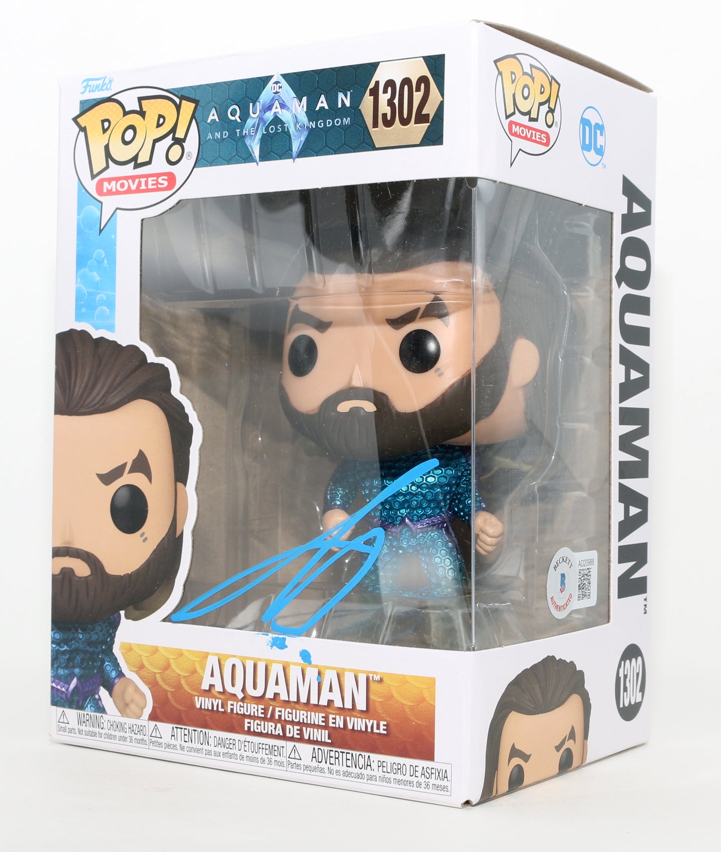 
                  
                    Jason Momoa as Aquaman in Aquaman & the Lost Kingdom (Beckett) Signed Funko POP! #1302
                  
                