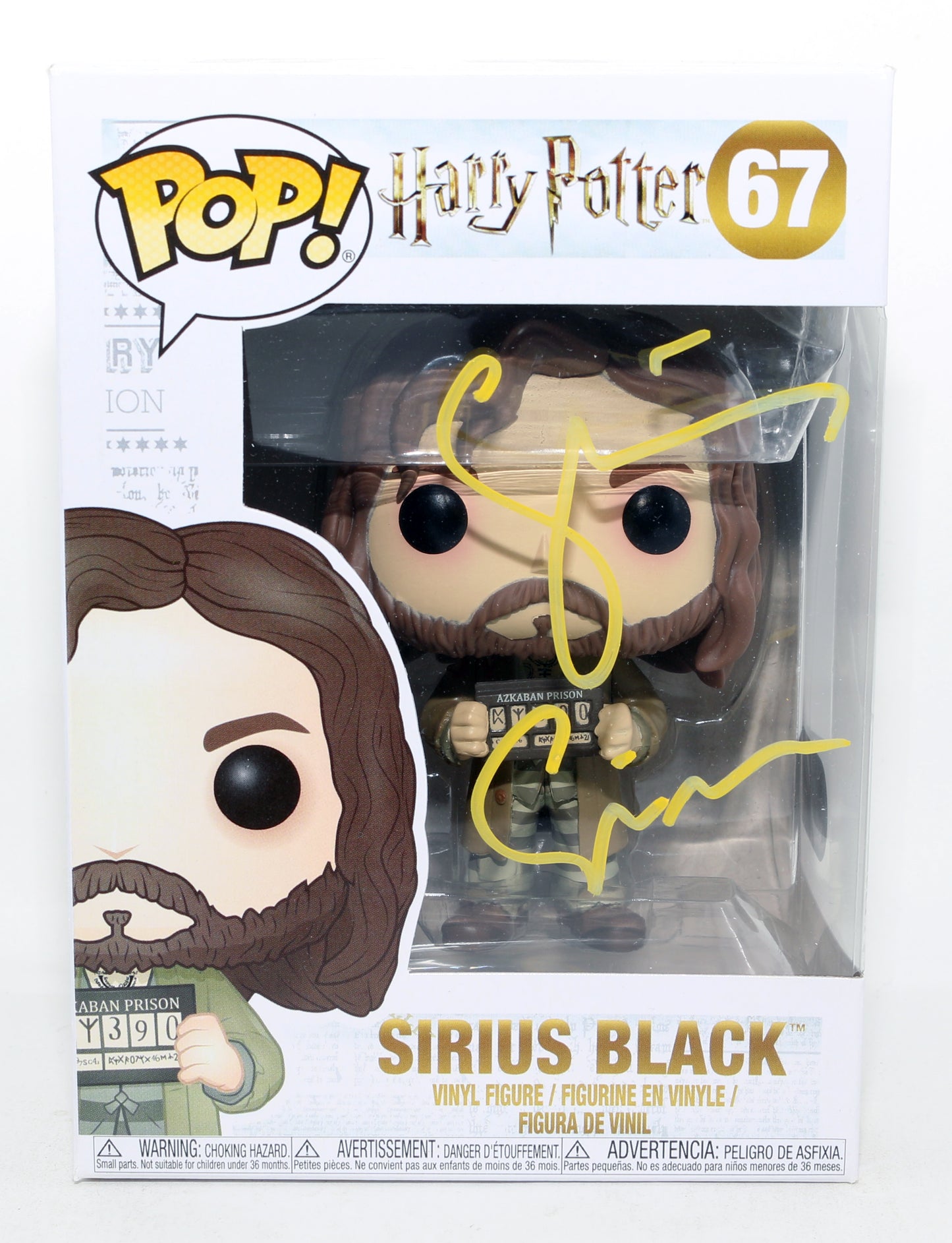 
                  
                    Gary Oldman as Sirius Black in Harry Potter & the Prisoner of Azkaban (SWAU) Signed Funko POP! #67 with Character Name
                  
                