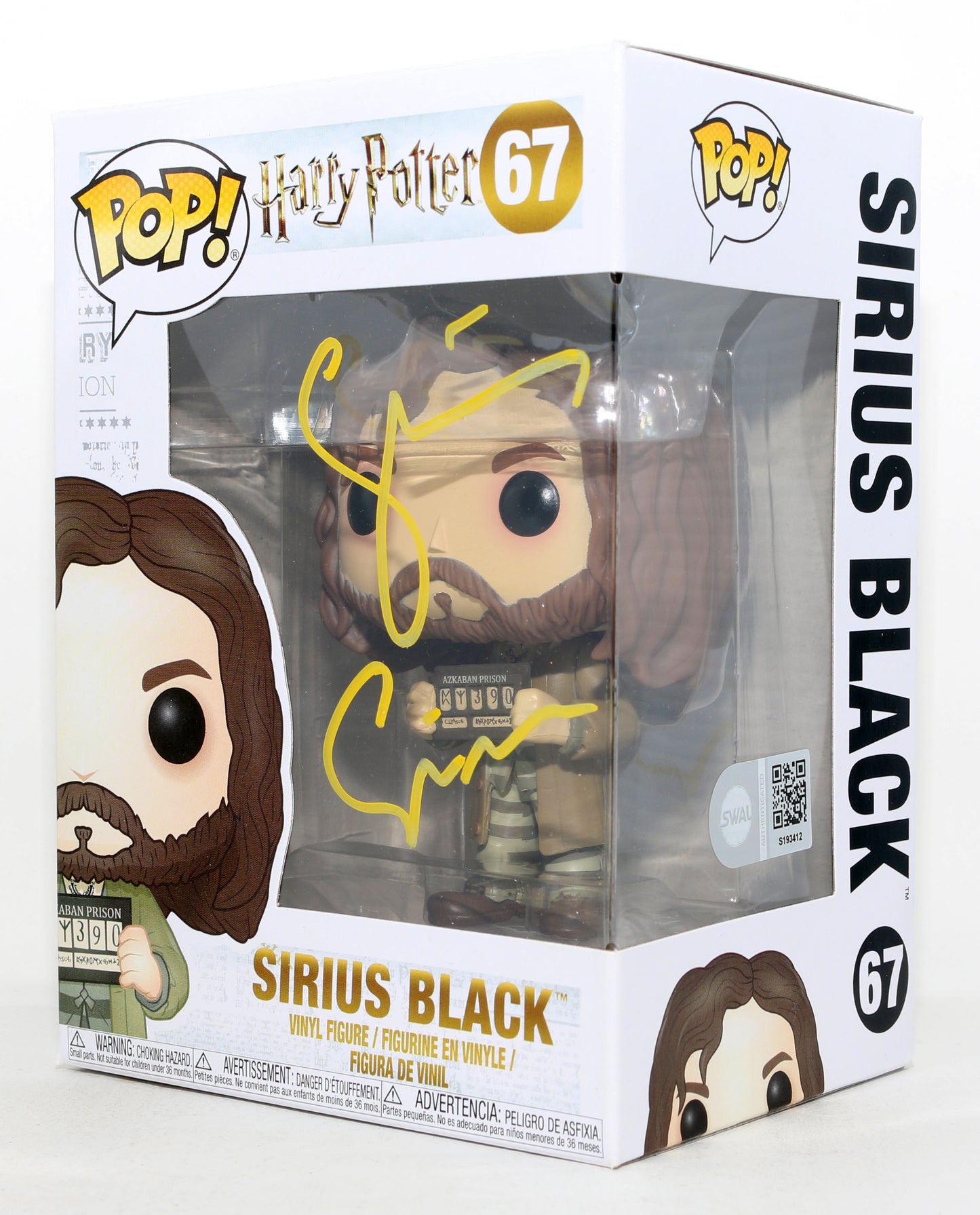 
                  
                    Gary Oldman as Sirius Black in Harry Potter & the Prisoner of Azkaban (SWAU) Signed Funko POP! #67 with Character Name
                  
                