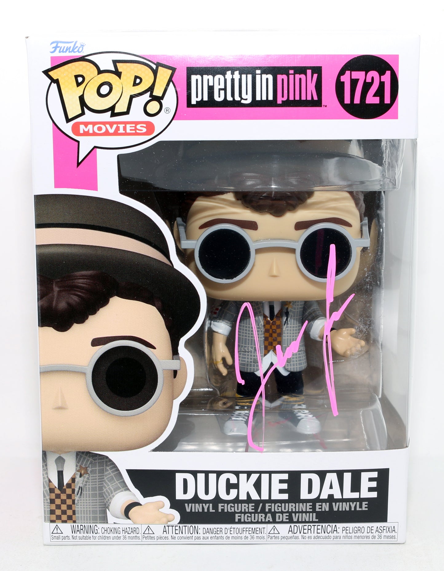 
                  
                    Jon Cryer as Duckie Dale in Pretty in Pink Signed Funko POP! #1721
                  
                