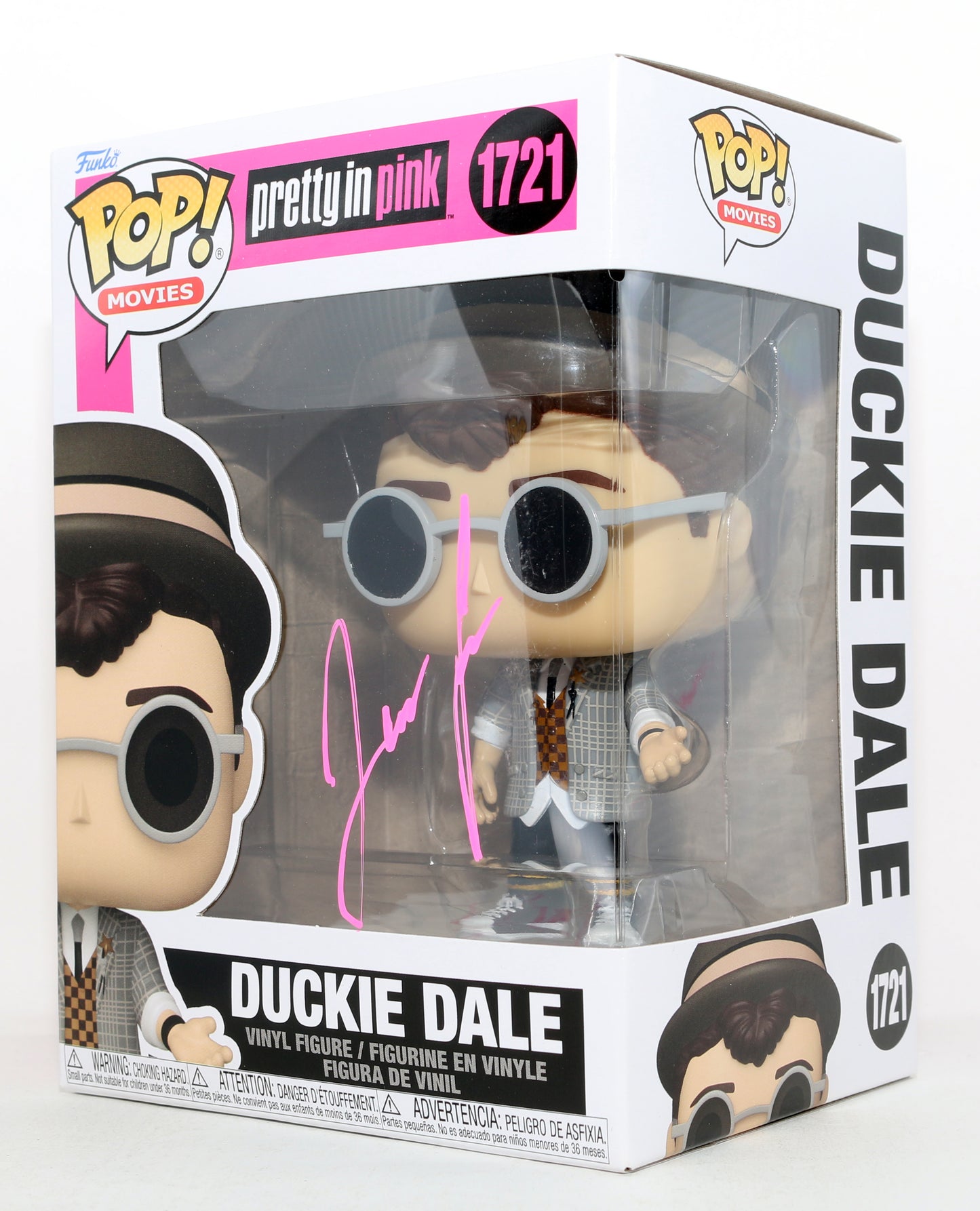 
                  
                    Jon Cryer as Duckie Dale in Pretty in Pink Signed Funko POP! #1721
                  
                