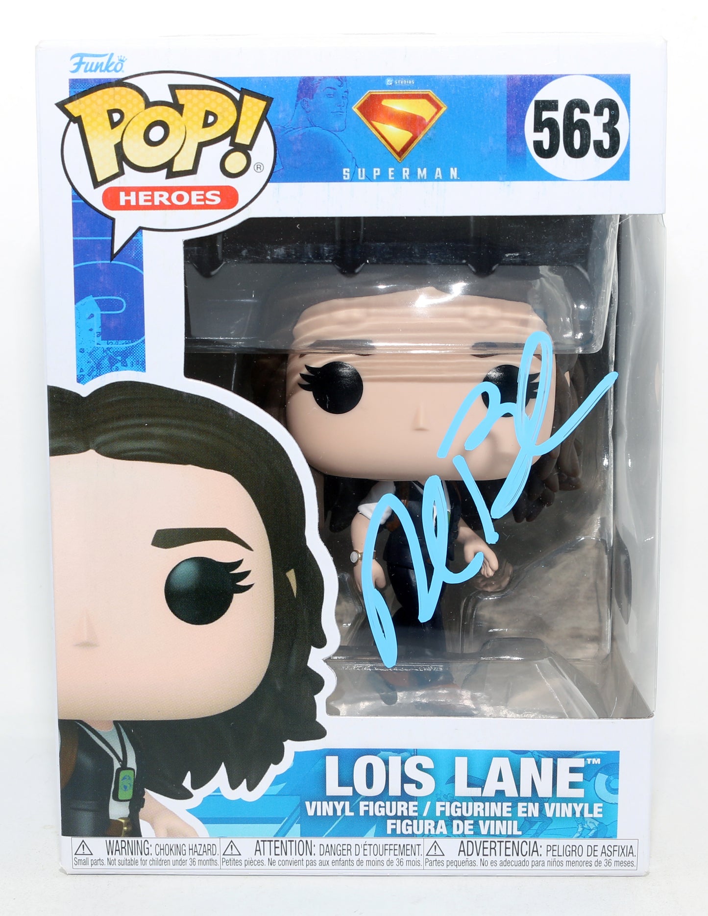 
                  
                    Rachel Brosnahan as Lois Lane in James Gunn's Superman (SWAU) Signed Funko POP! #563
                  
                