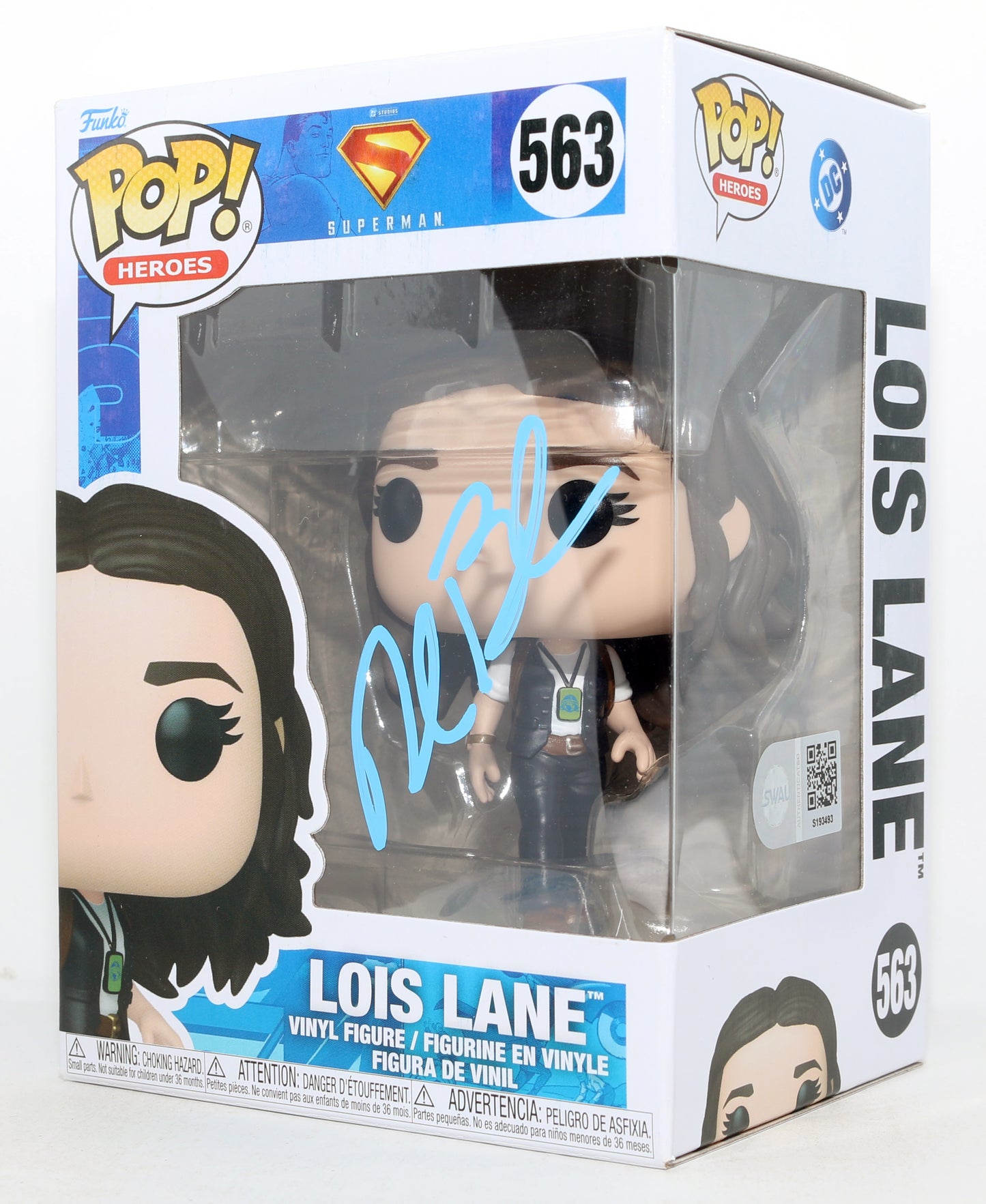 
                  
                    Rachel Brosnahan as Lois Lane in James Gunn's Superman (SWAU) Signed Funko POP! #563
                  
                