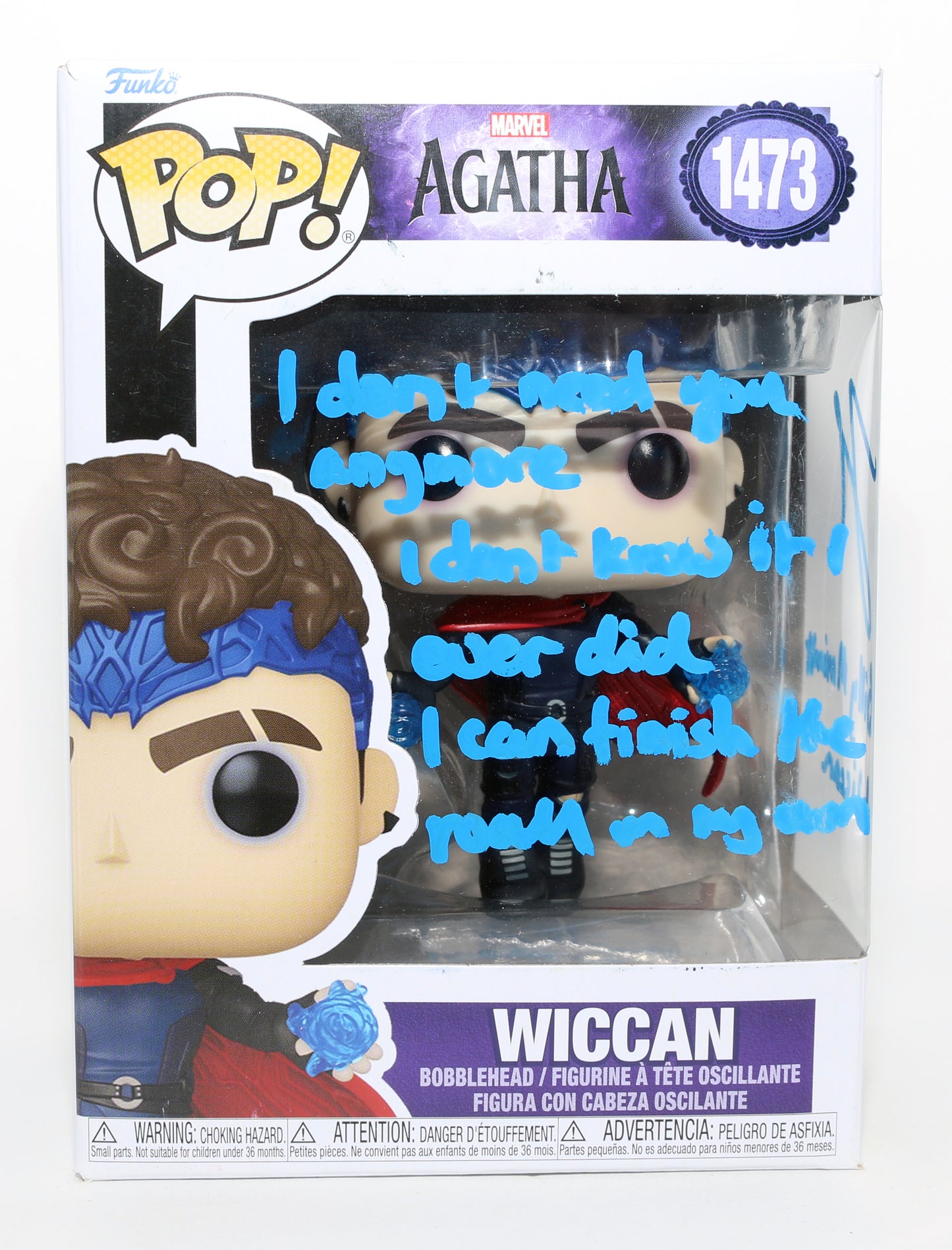 
                  
                    Joe Locke as Wiccan in Agatha All Along Signed Funko POP! #1473 with Character Name & Quote
                  
                