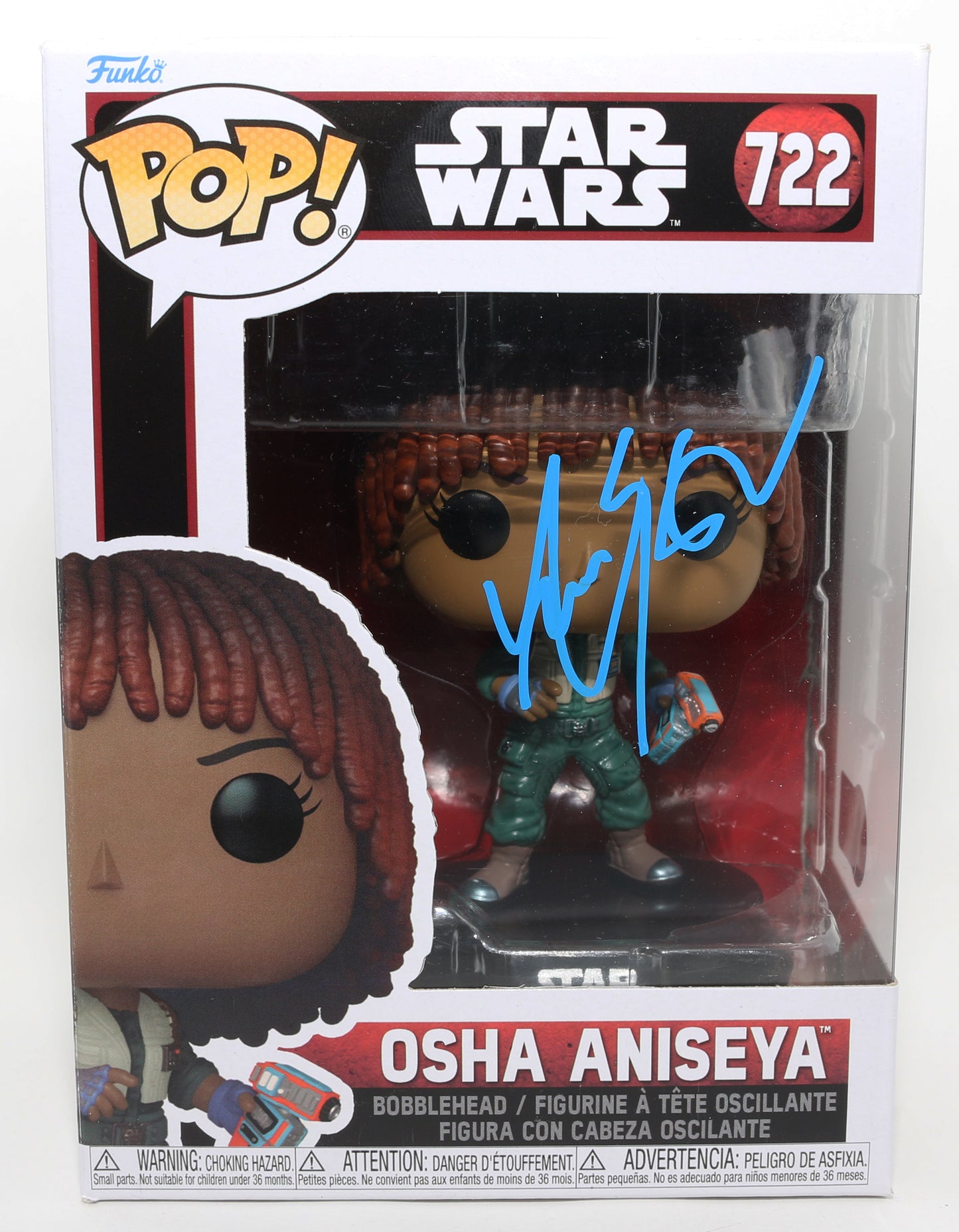 
                  
                    Amandla Stenberg as Osha Aniseya in Star Wars: The Acolyte (Beckett) Signed Funko POP! #722
                  
                