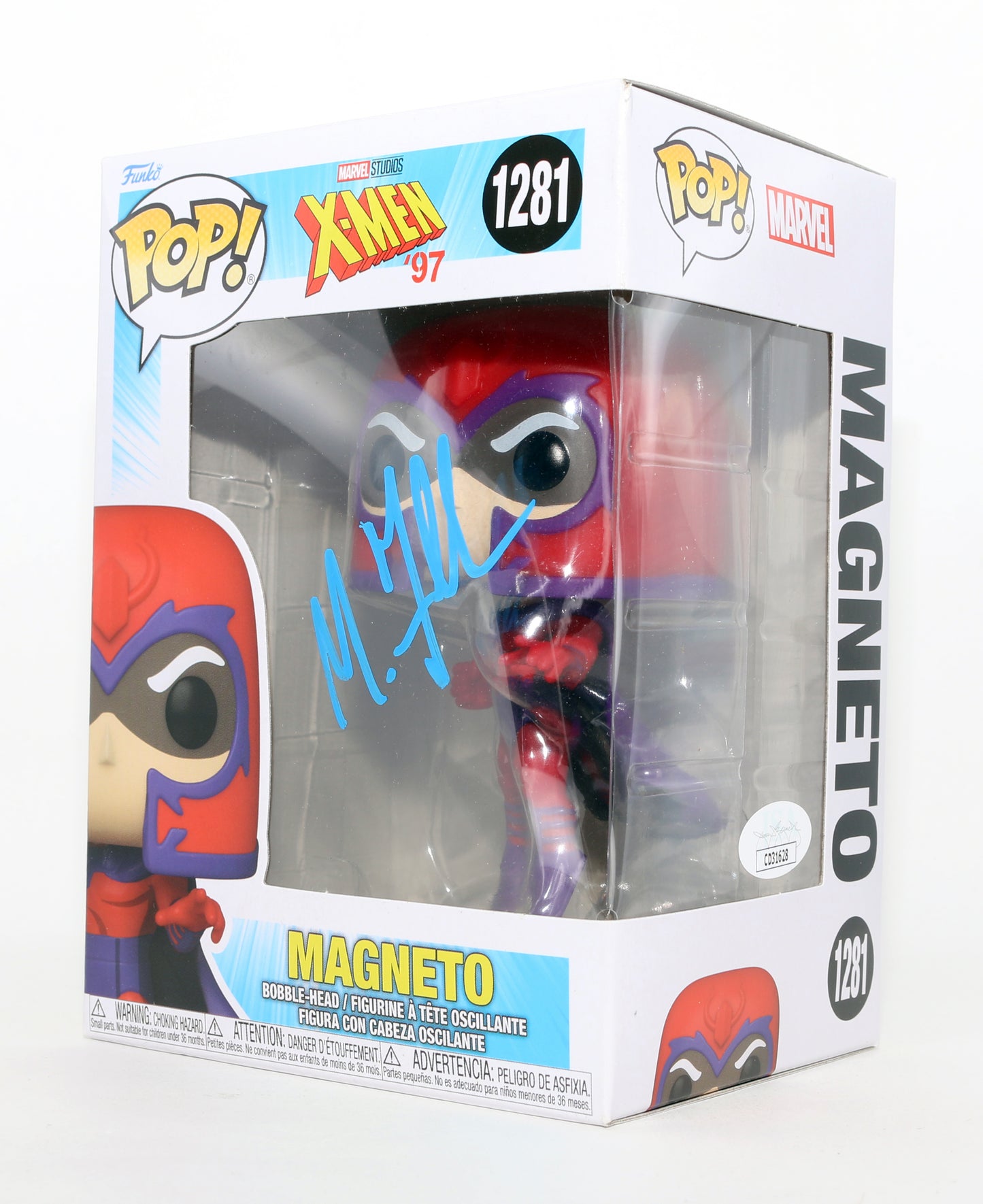 
                  
                    Michael Fassbender as Magneto in X-Men (JSA) Signed Funko POP! #1281
                  
                