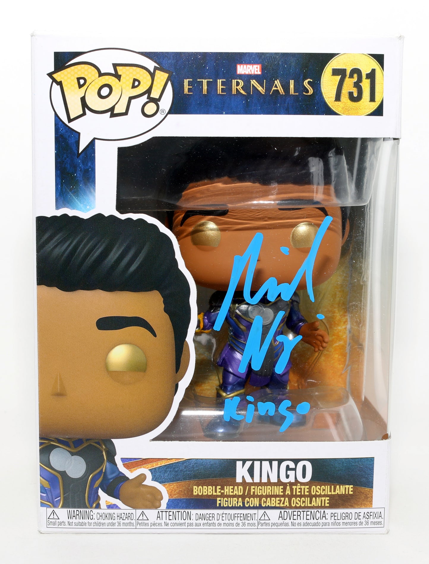 
                  
                    Kumail Nanjiani as Kingo in The Eternals Signed Funko POP! #731 with Character Name
                  
                