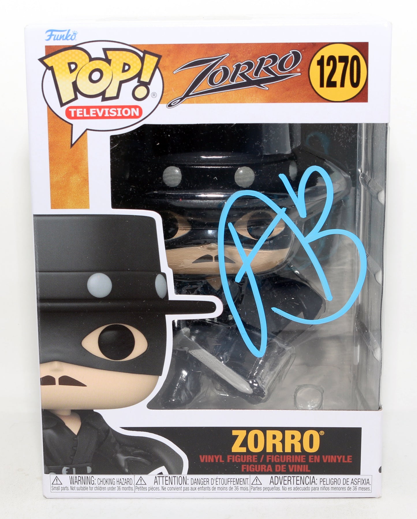 
                  
                    Antonio Banderas as Zorro in Zorro (SWAU) Signed Funko POP! #1280
                  
                