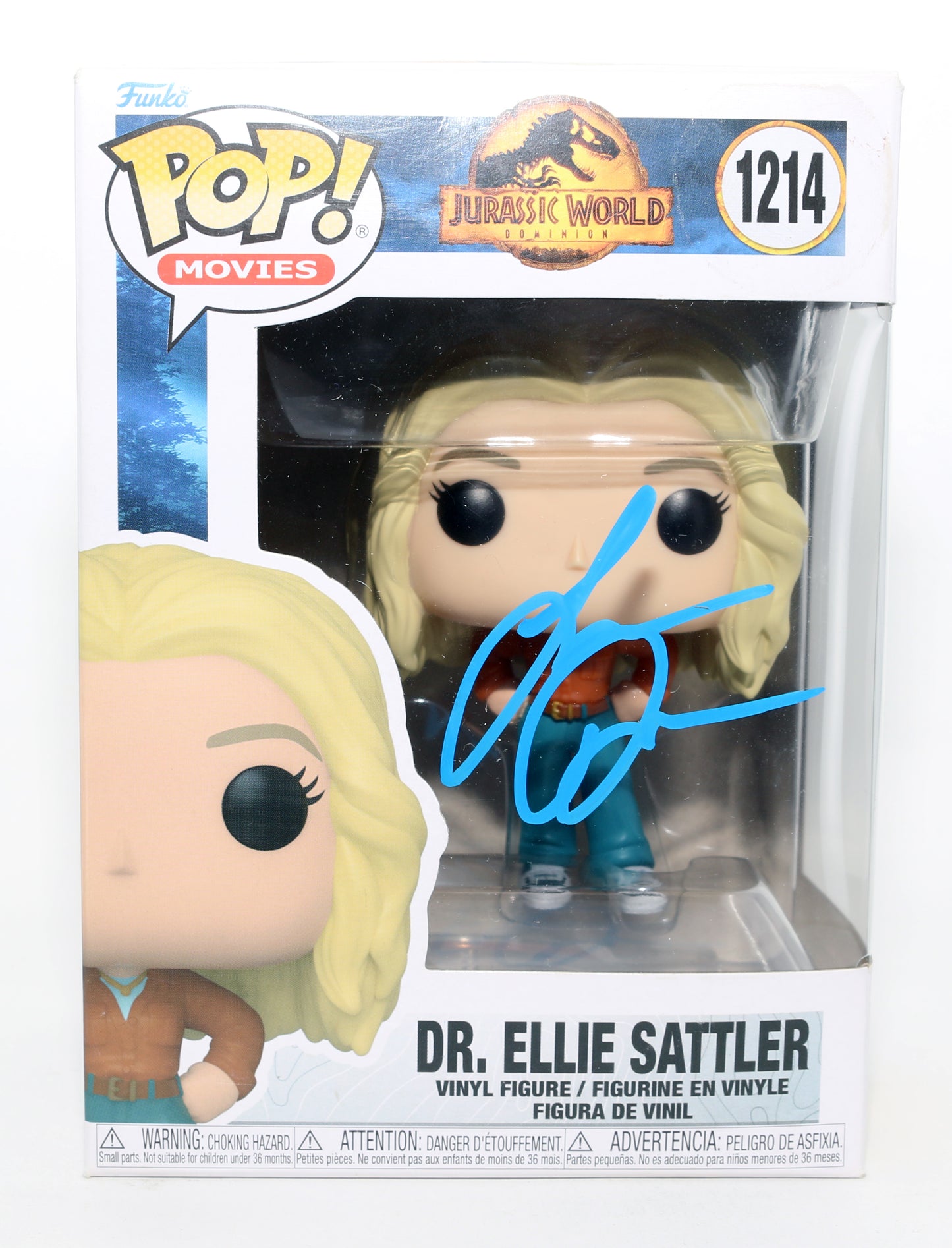 
                  
                    Laura Dern as Ellie Sattler in Jurassic Park Signed Funko POP! #1214
                  
                