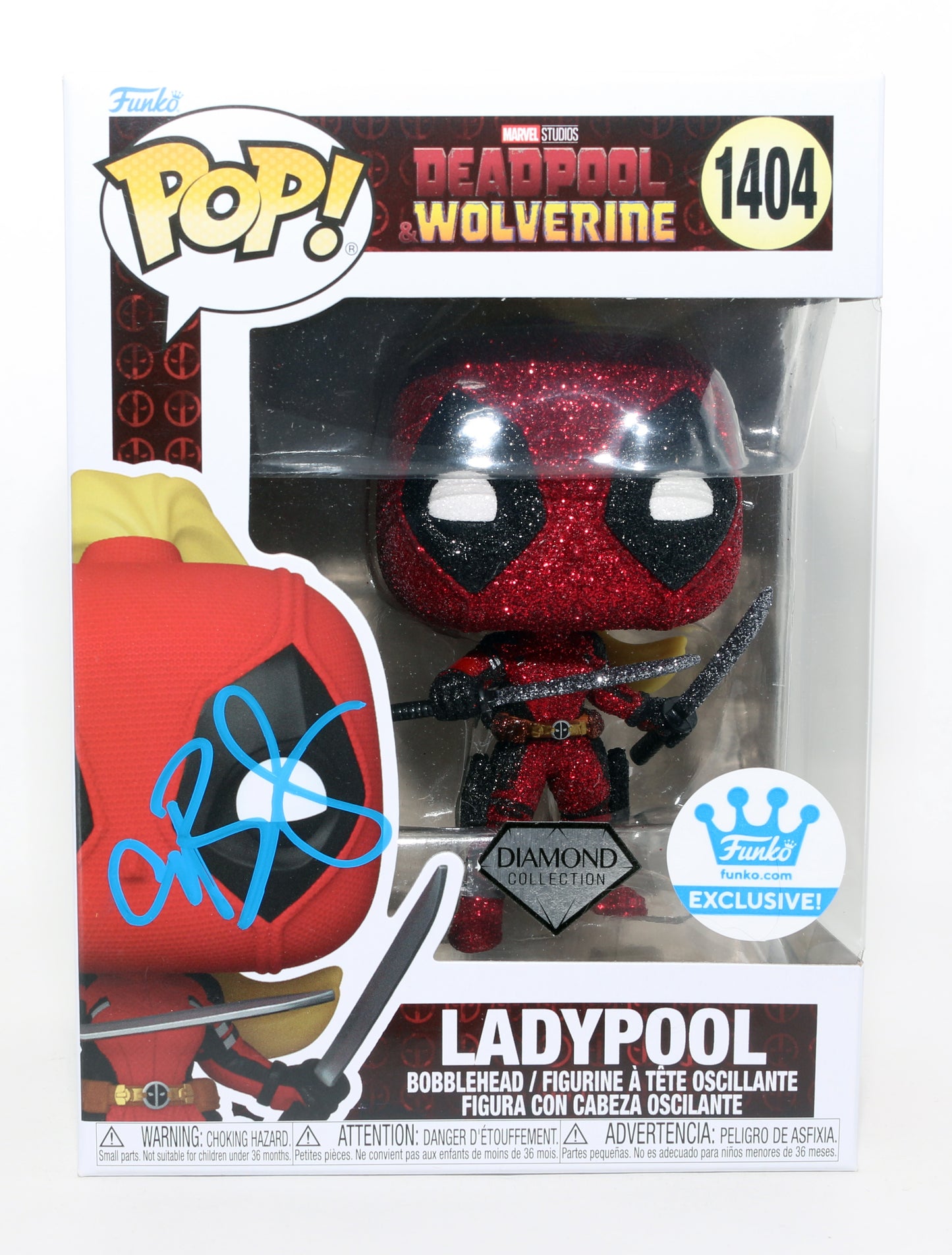 
                  
                    Blake Lively as Ladypool in Deadpool & Wolverine Diamond Edition Funko Store Exclusive Signed Funko POP! #1404
                  
                