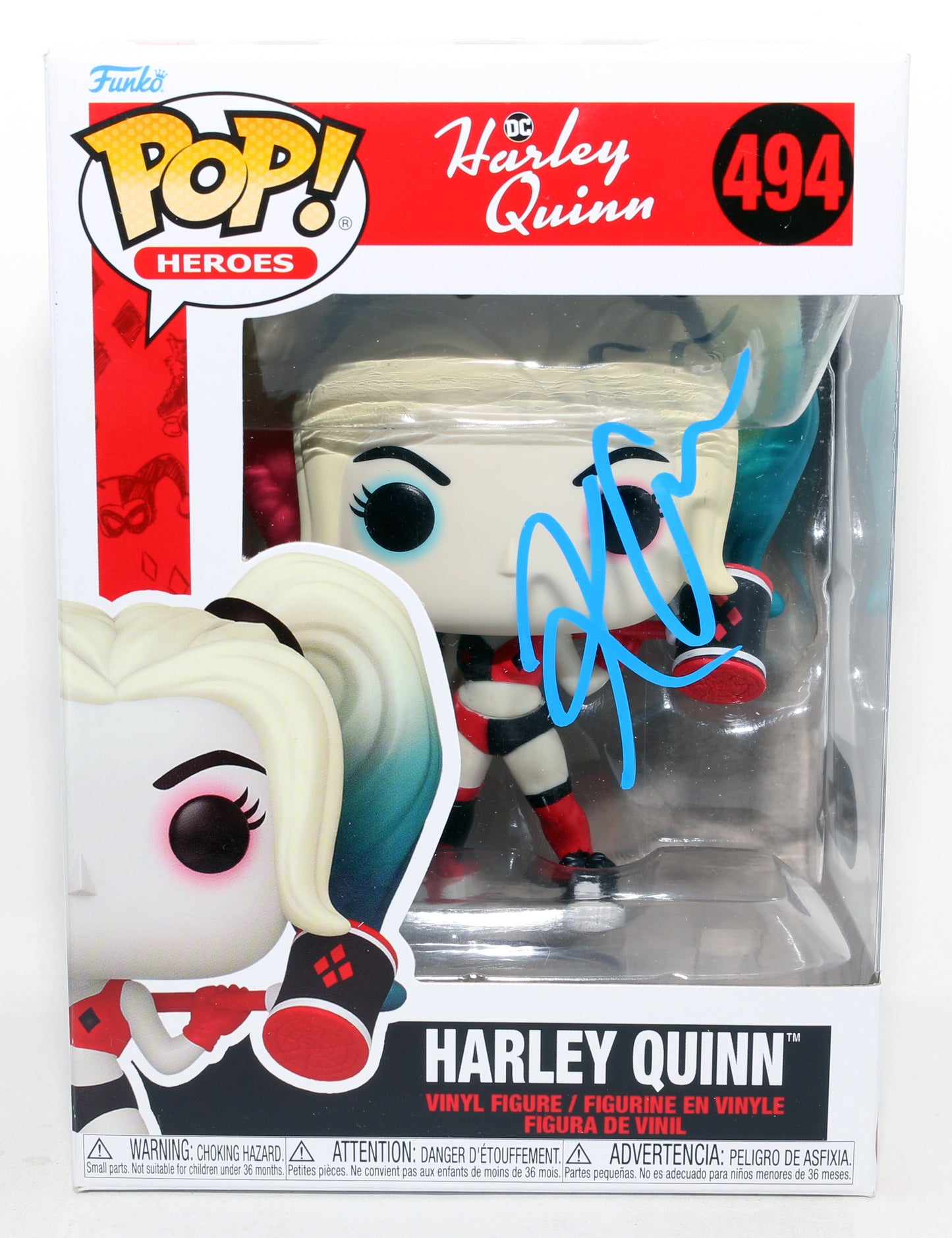 
                  
                    Kaley Cuoco as Harley Quinn in DC's Harley Quinn (SWAU) Signed Funko POP! #494
                  
                