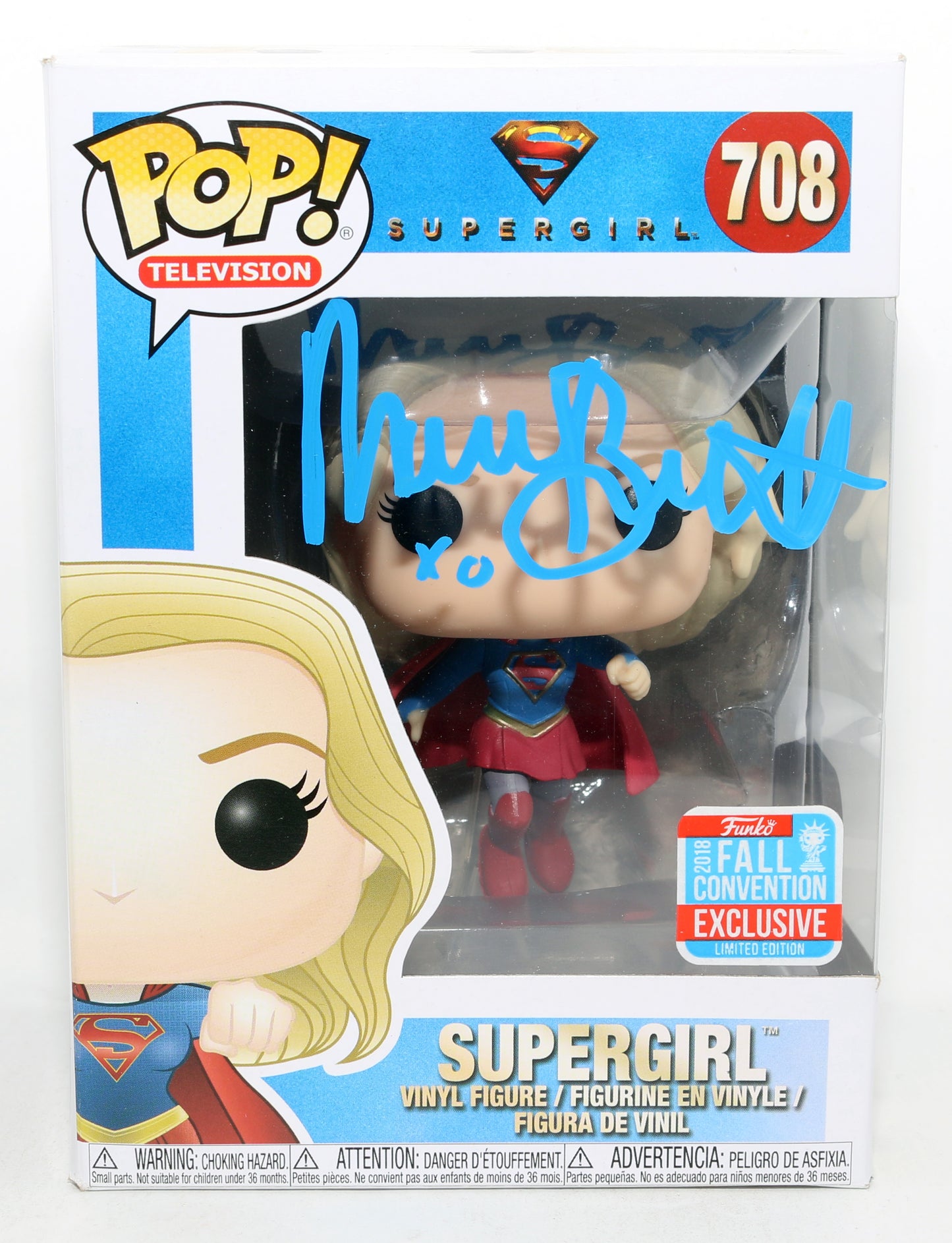
                  
                    Melissa Benoist as Supergirl in Supergirl 2018 Fall Convention Exclusive Limited Edition (SWAU) Signed Funko POP! #708
                  
                