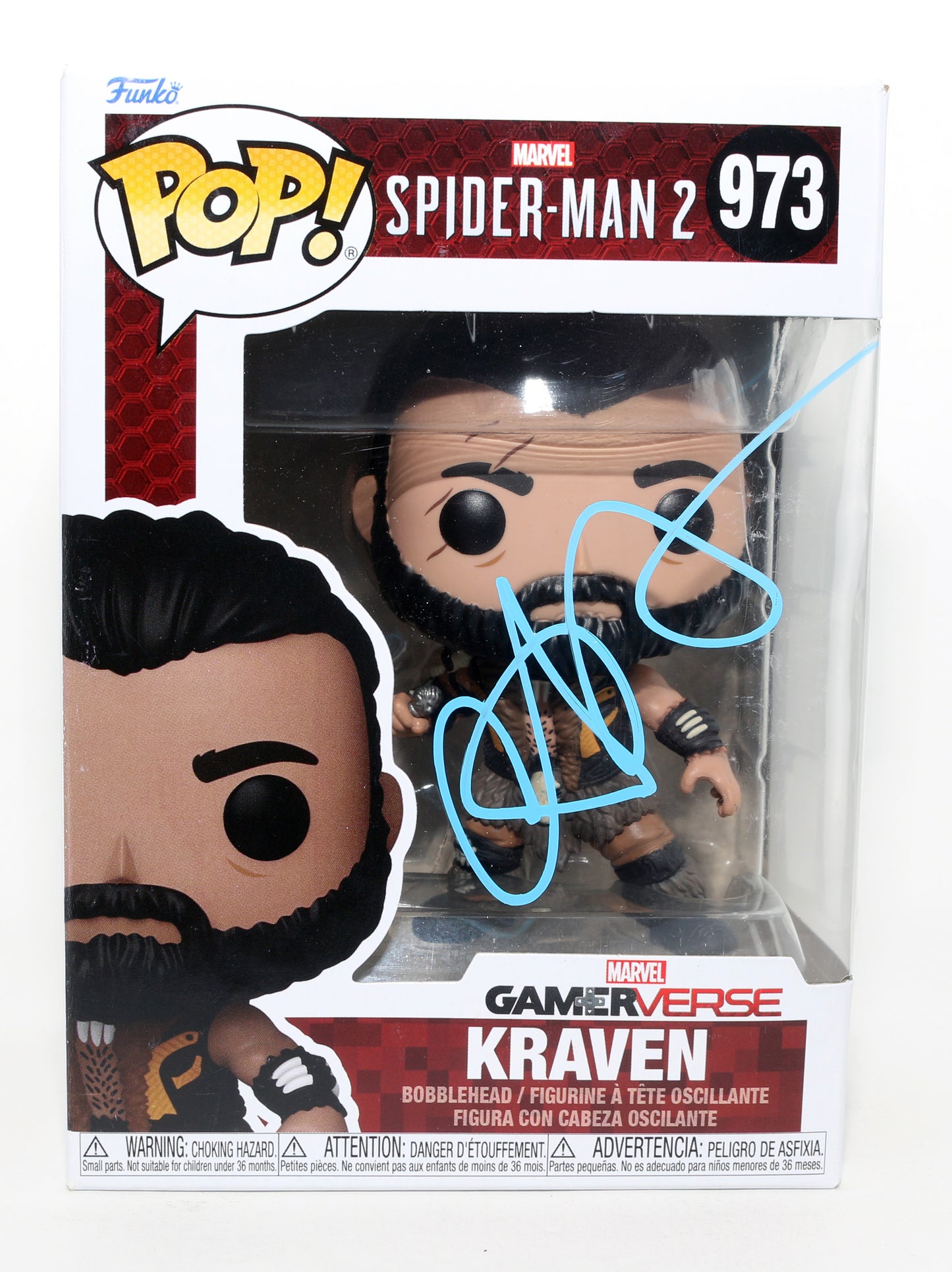 
                  
                    Aaron Taylor-Johnson as Sergei Kravinoff in Kraven the Hunter Signed Funko POP! #973
                  
                