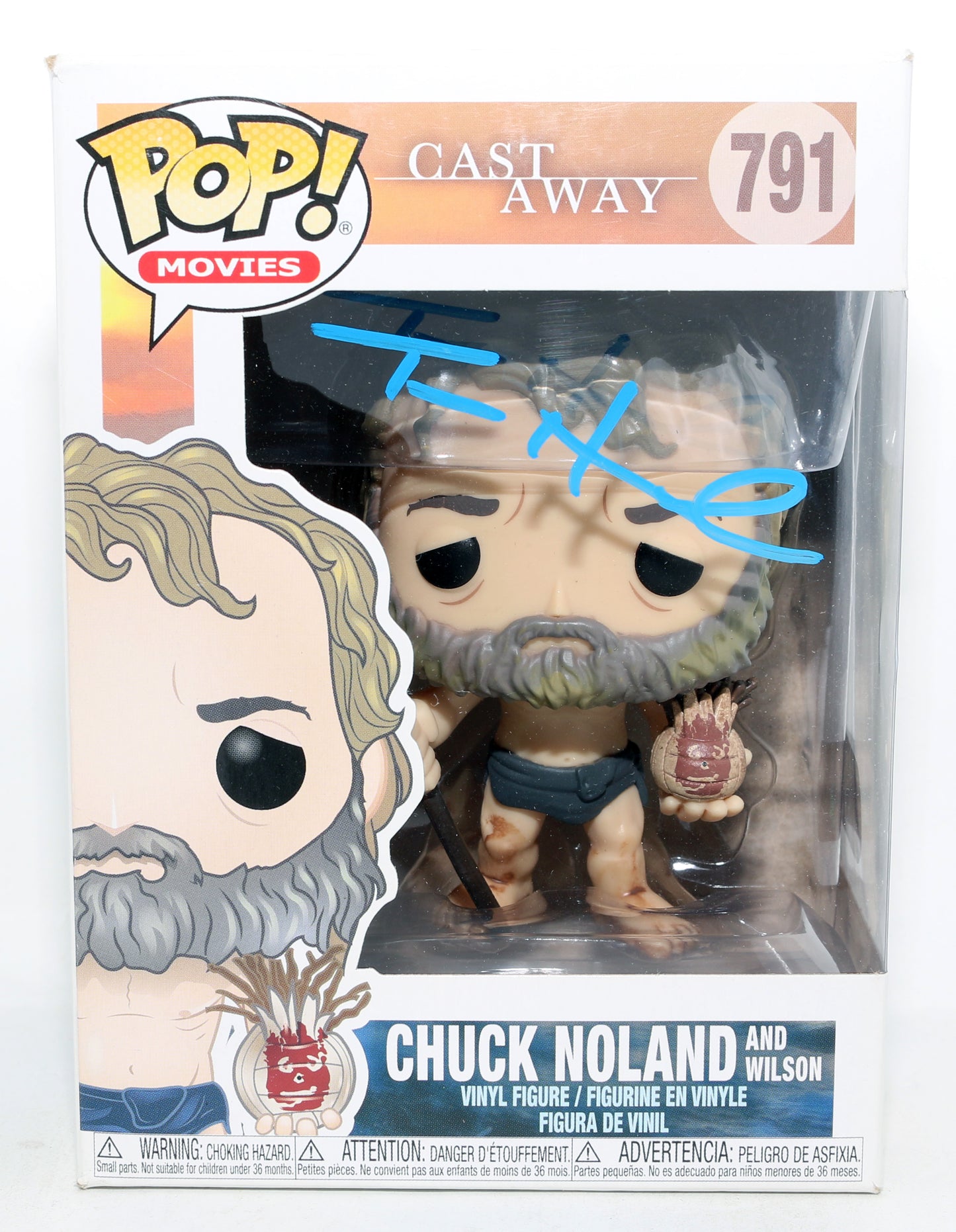 
                  
                    Tom Hanks as Chuck Noland in Cast Away (SWAU) Signed Funko POP! #791
                  
                